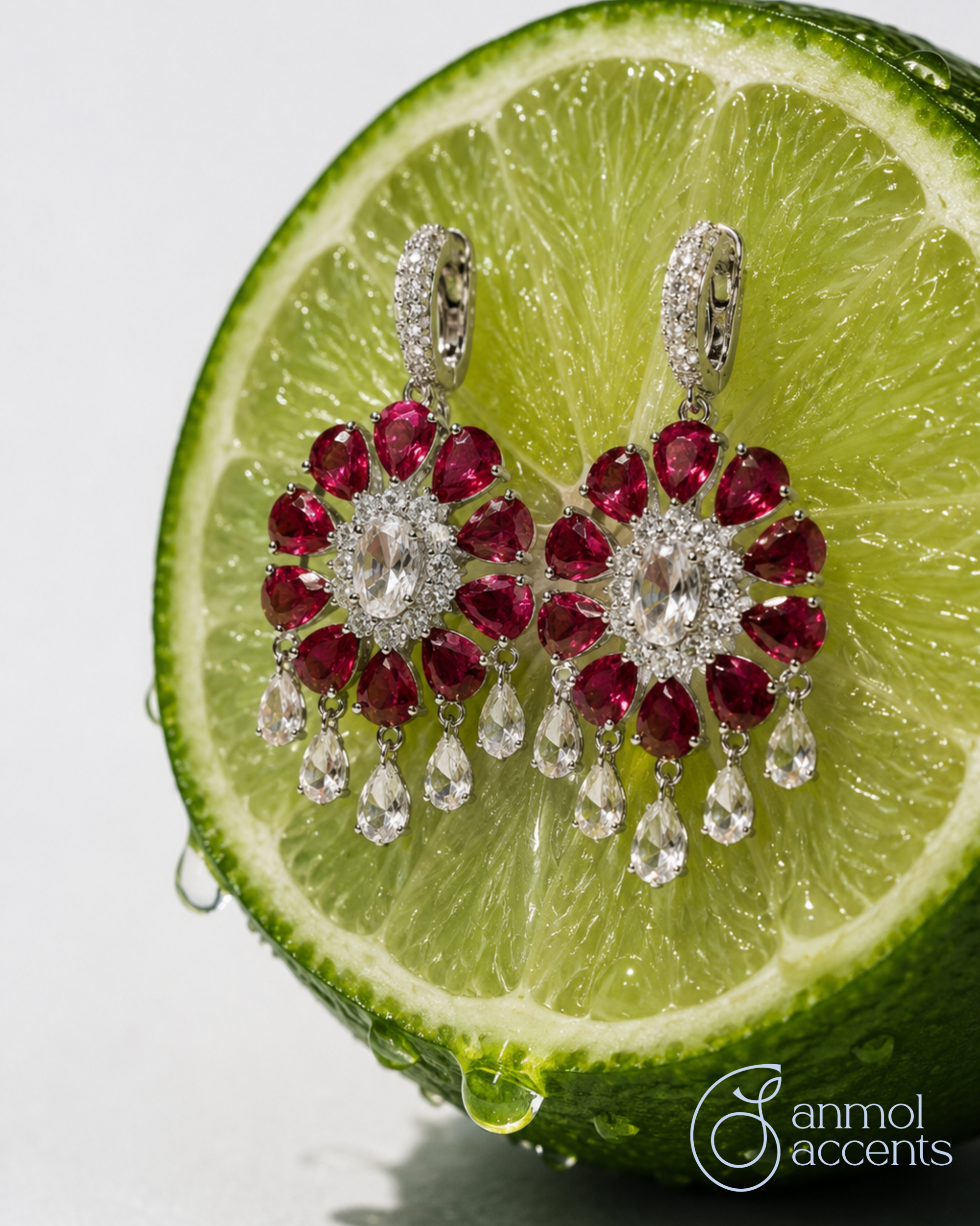 Summer Crush Ruby Earrings