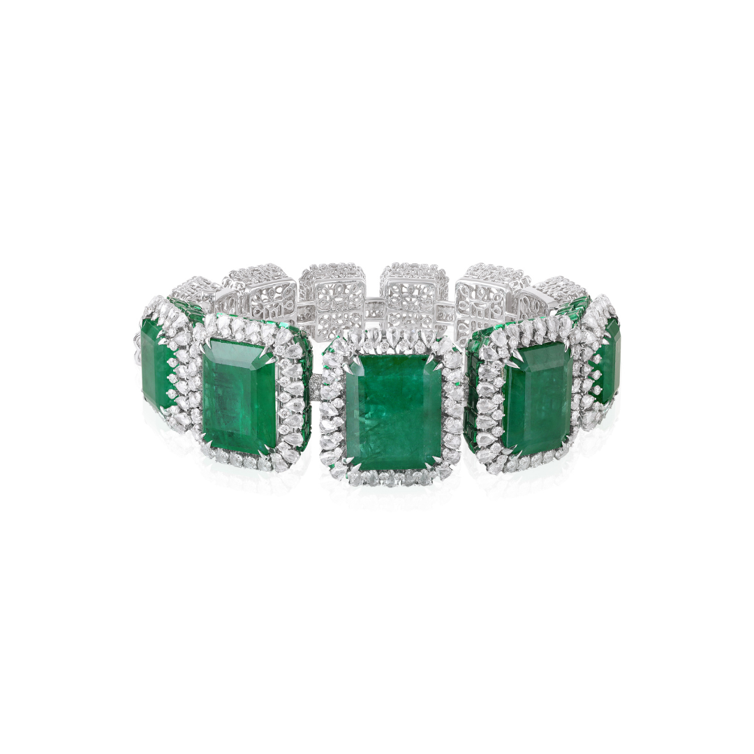 The Meadow Dream Emerald Bangle-Bracelet