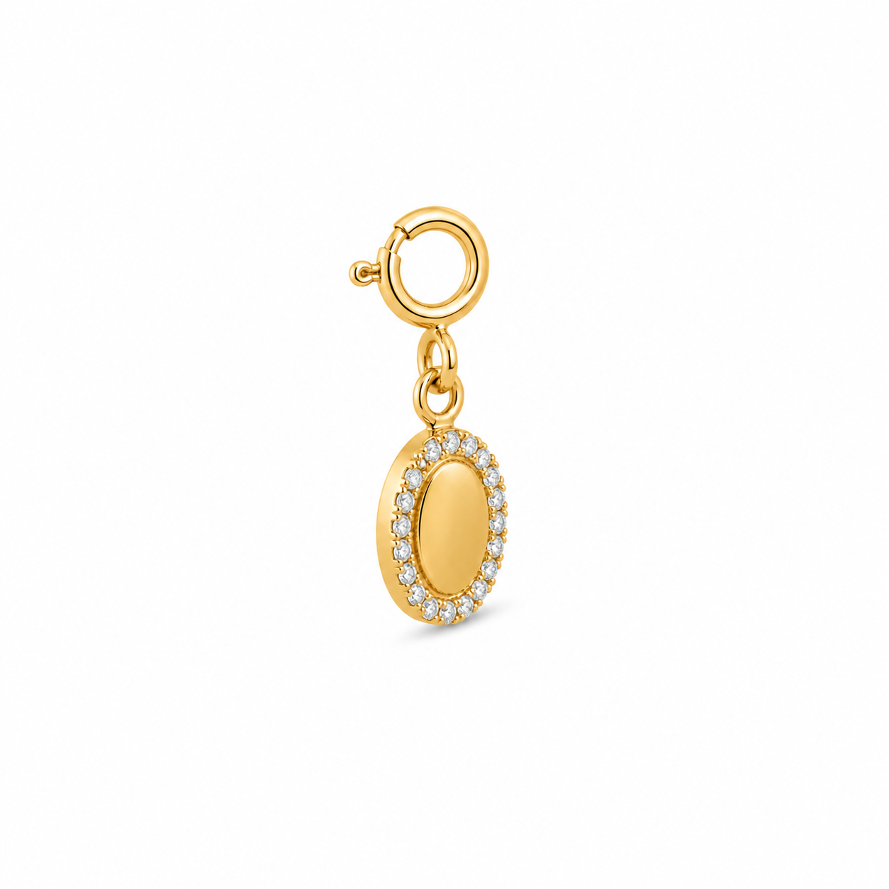 The Oval Diamond Frame Accent