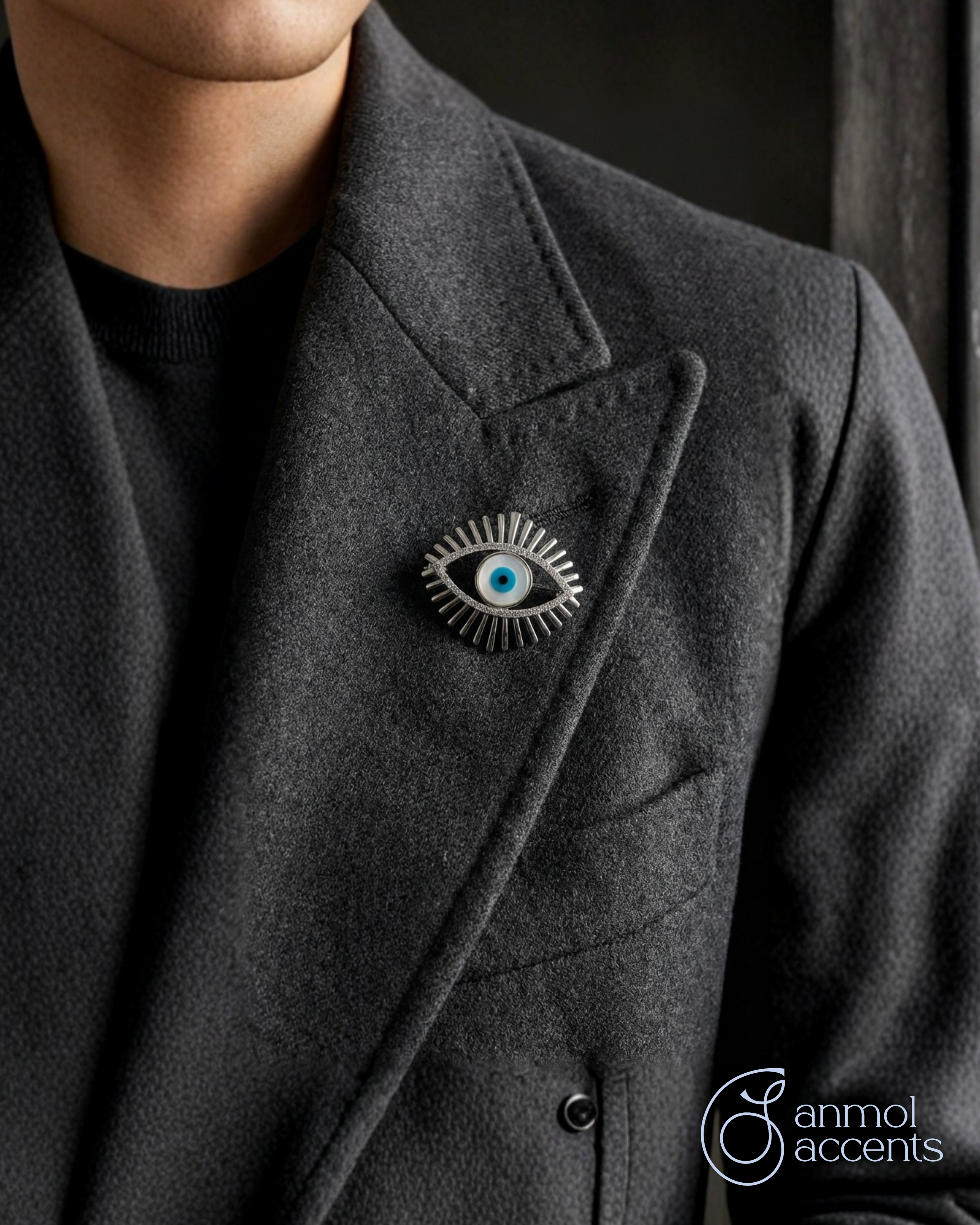 Radiant Nazar Natural Diamond Tie Pin