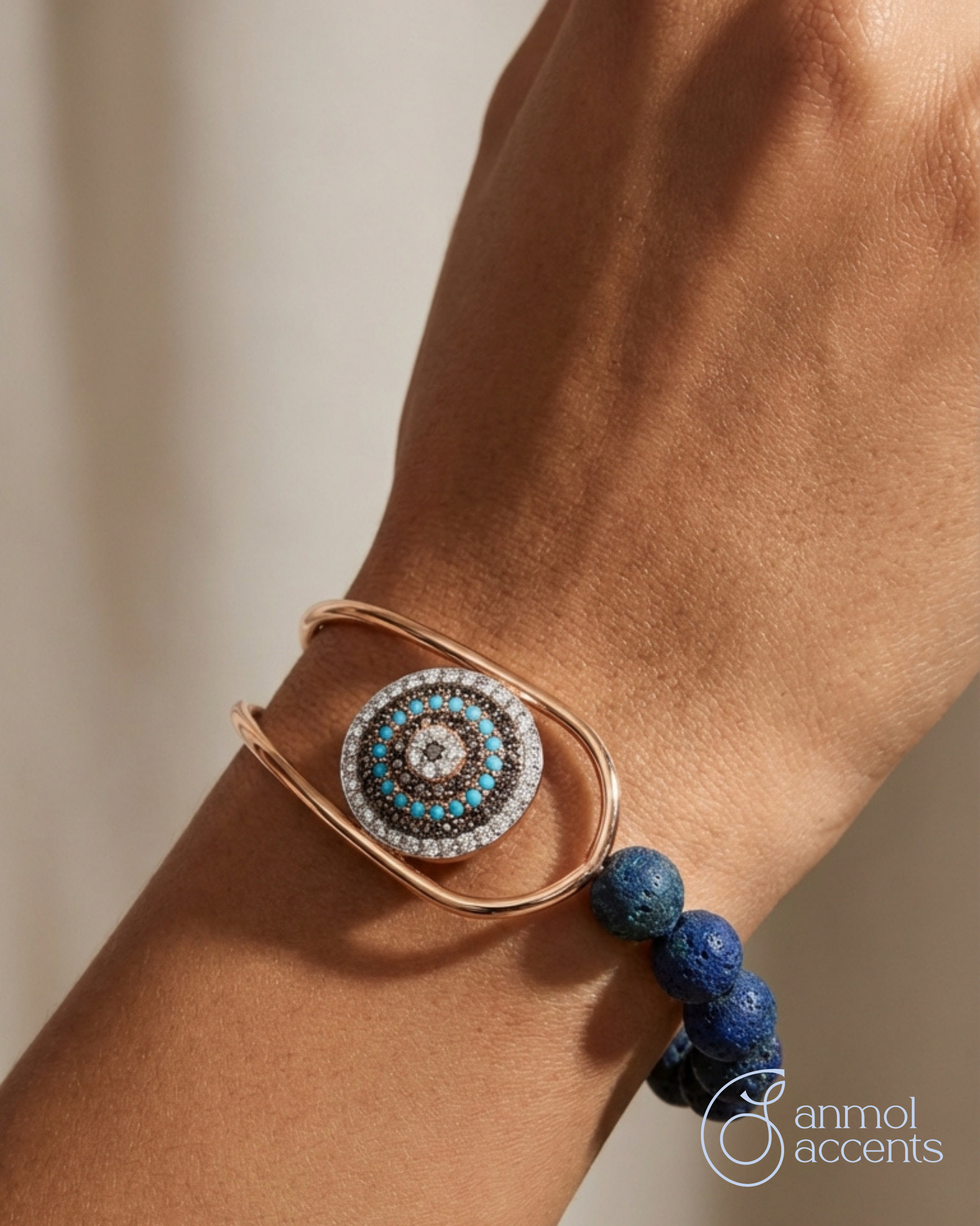 Half N Half Evil Eye Bracelet