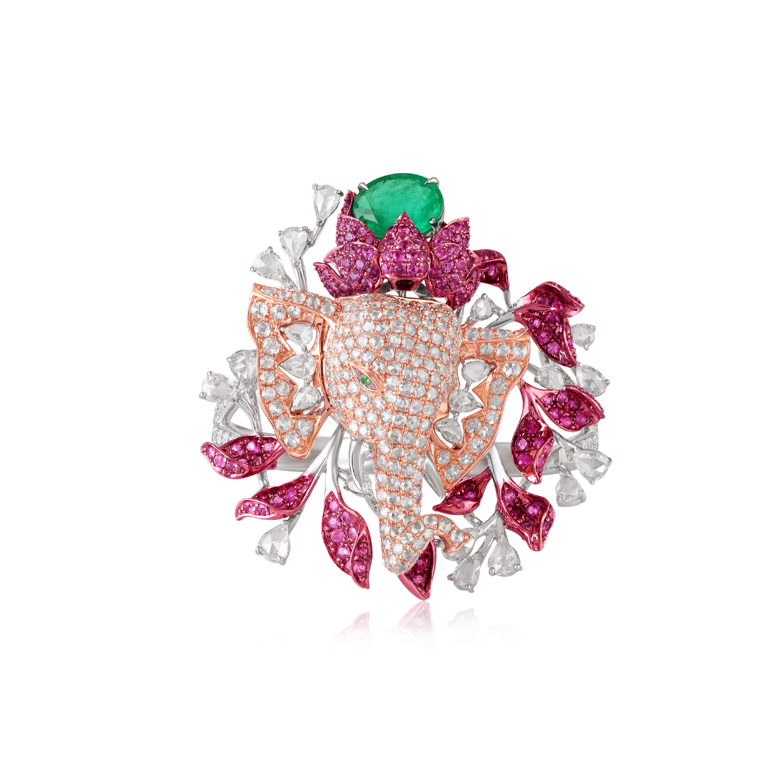 Ivory Tusker Charm Ring