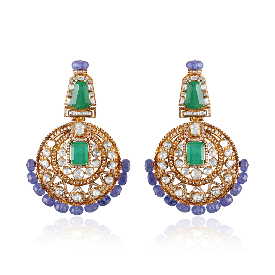 The Evara Emerald Necklace set