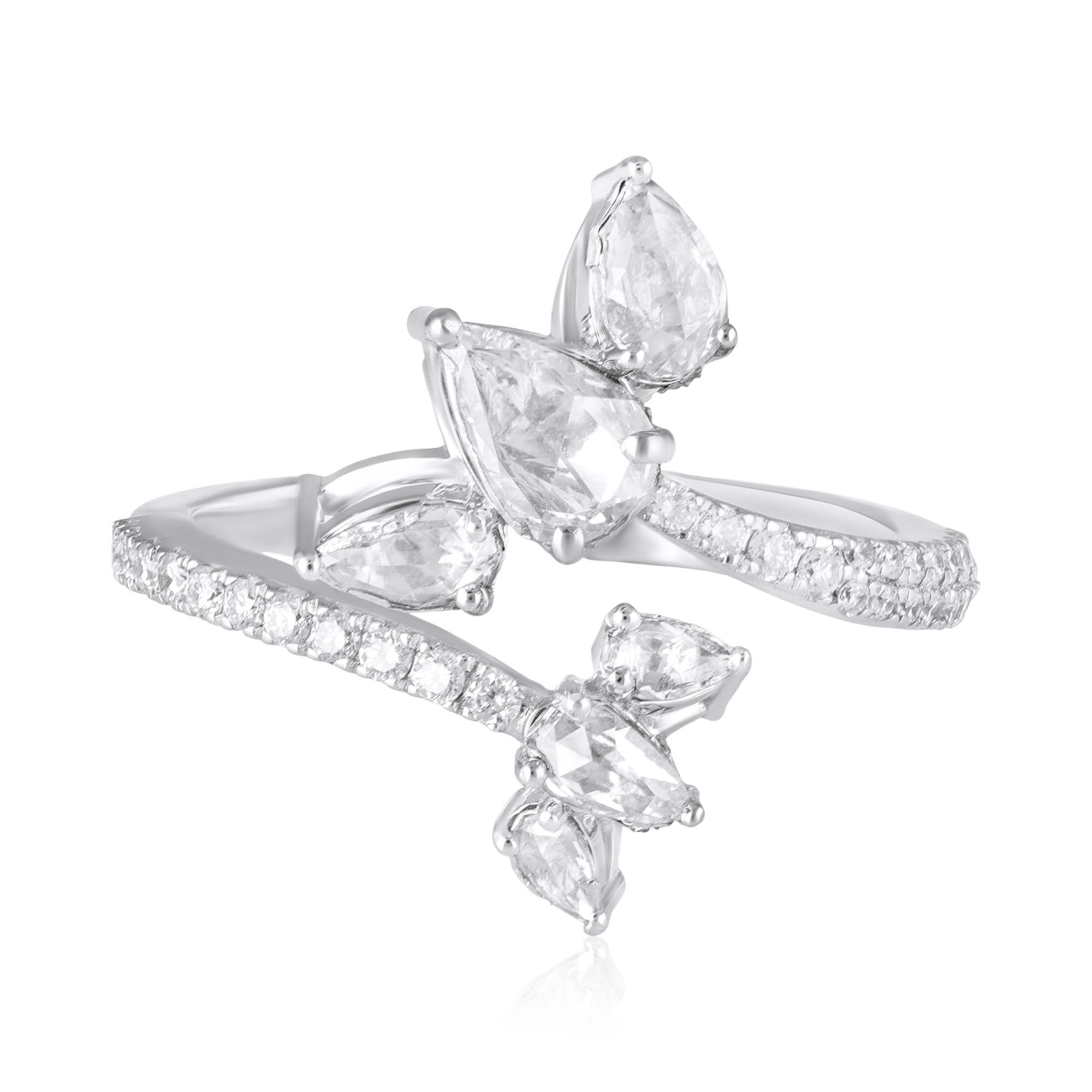 Blooming Petal Natural Diamond Ring