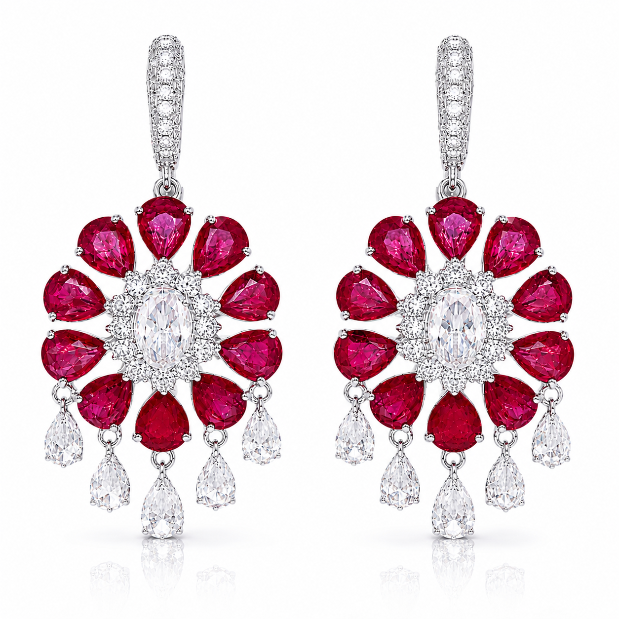 Summer Crush Ruby Earrings