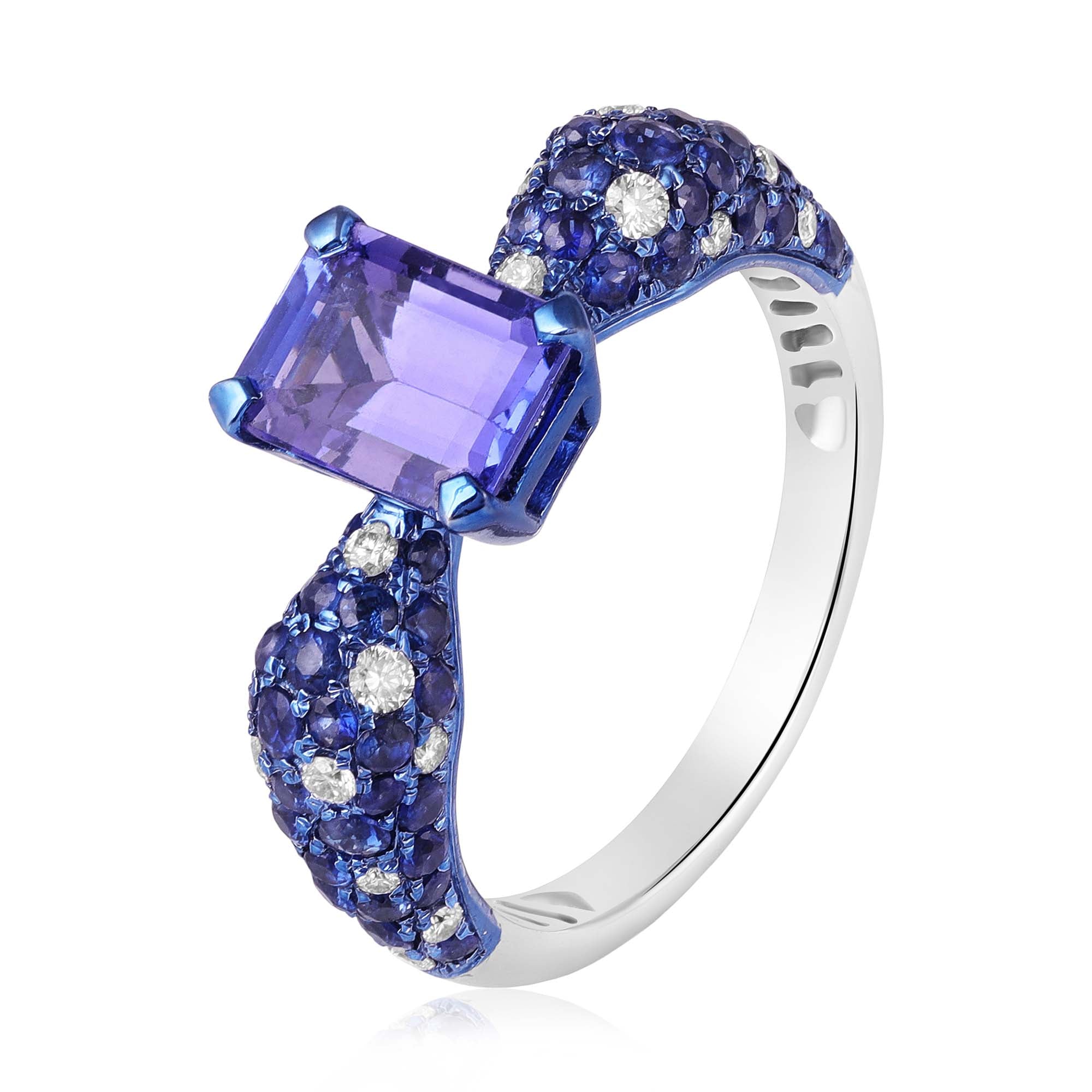 Tanzanite Comet Ring