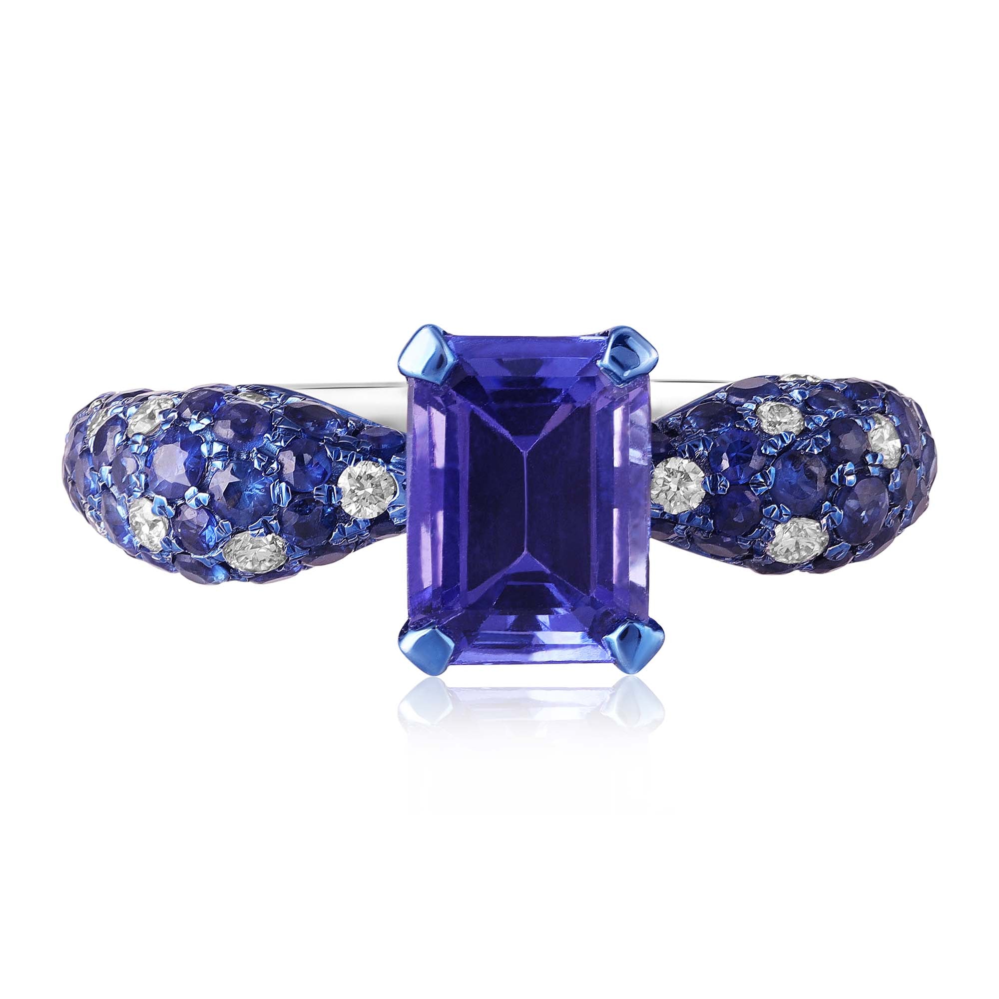 Tanzanite Comet Ring
