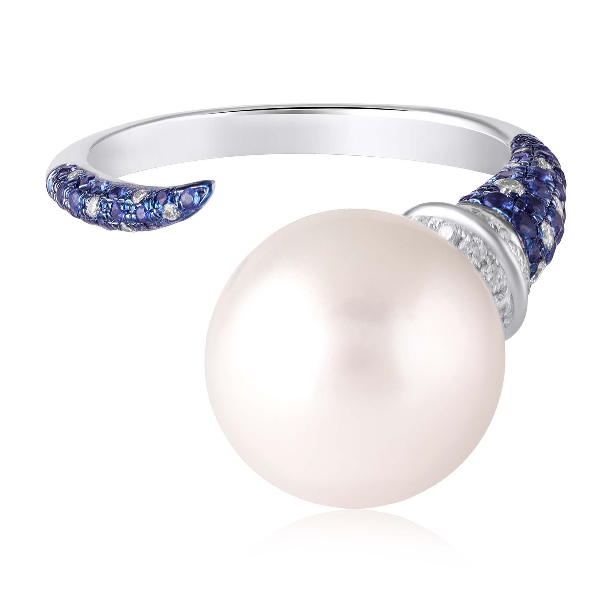 Sapphire Oyster Pearl Ring