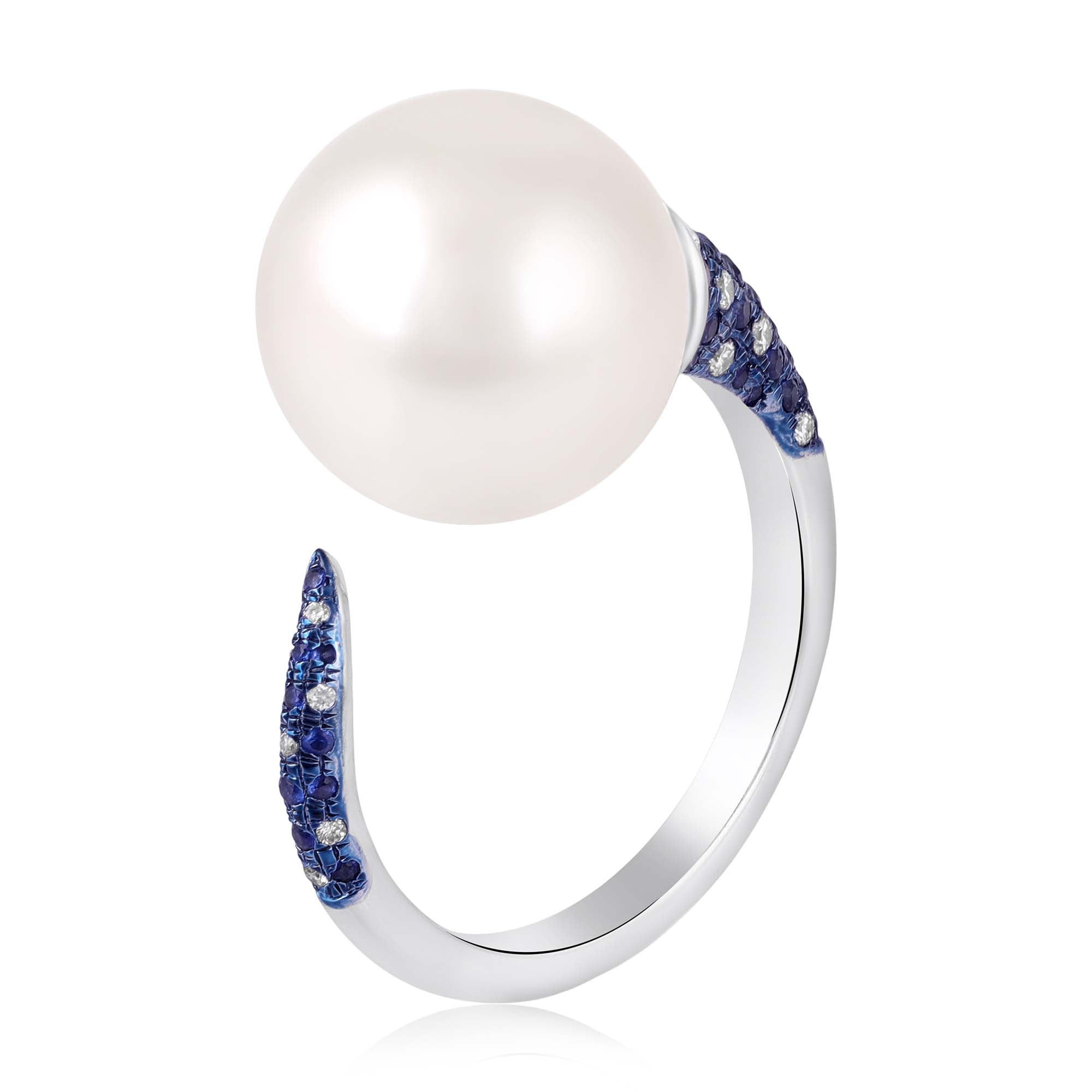 Sapphire Oyster Pearl Ring