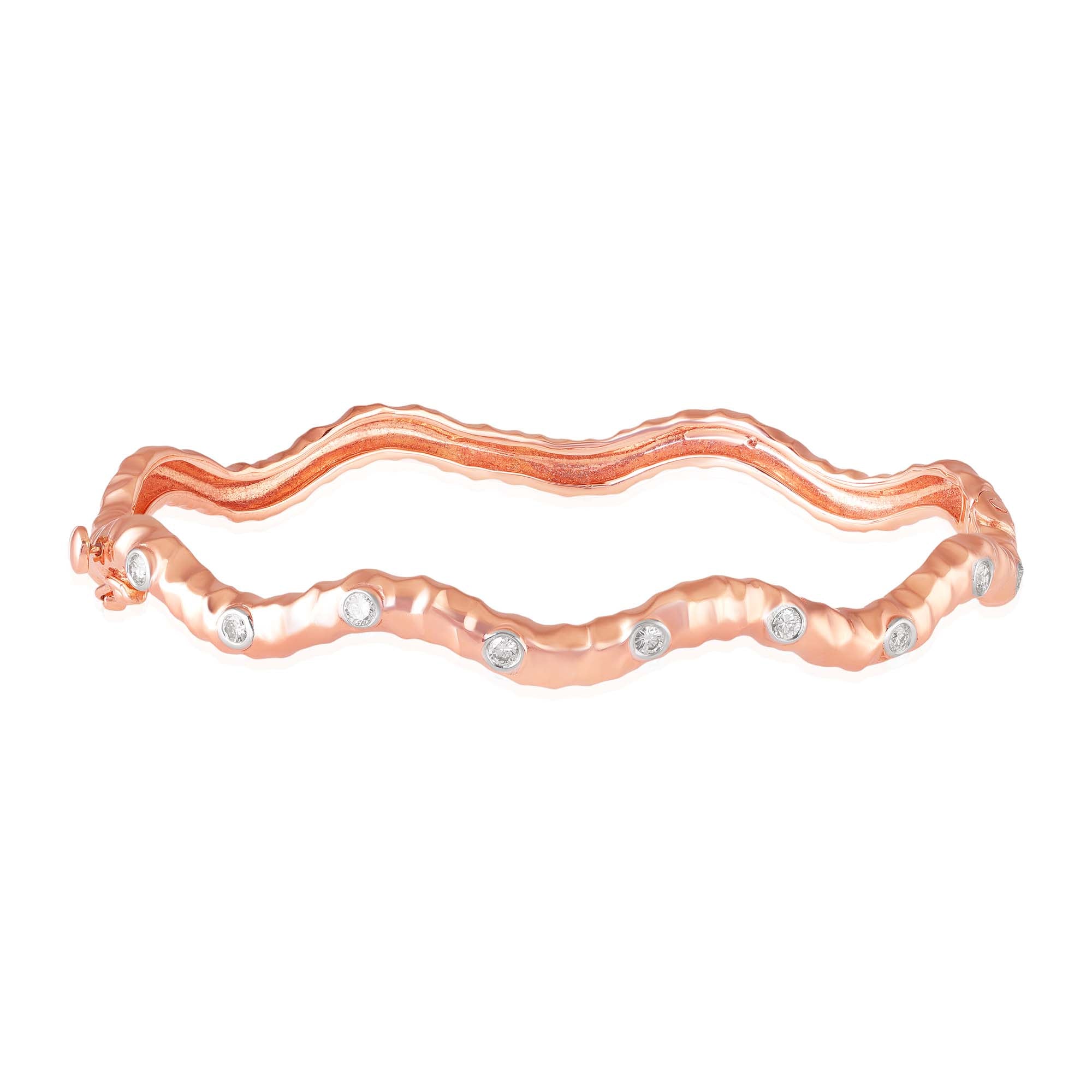 Signature Wave Rose Gold Bracelet