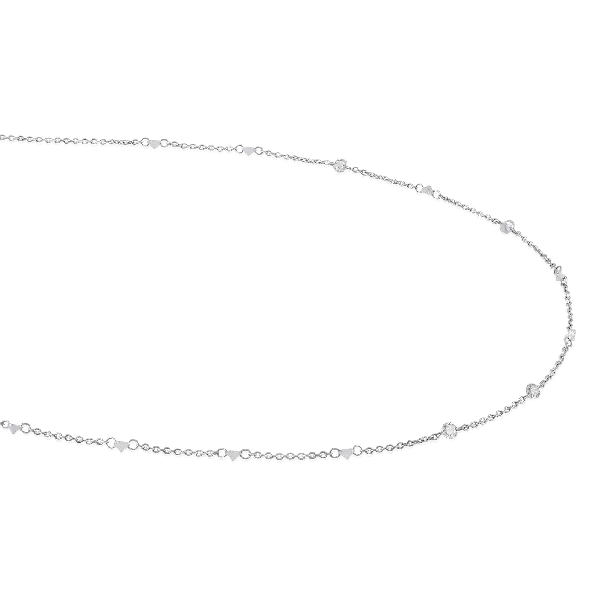 Diamond Drizzle Rosecut Necklace