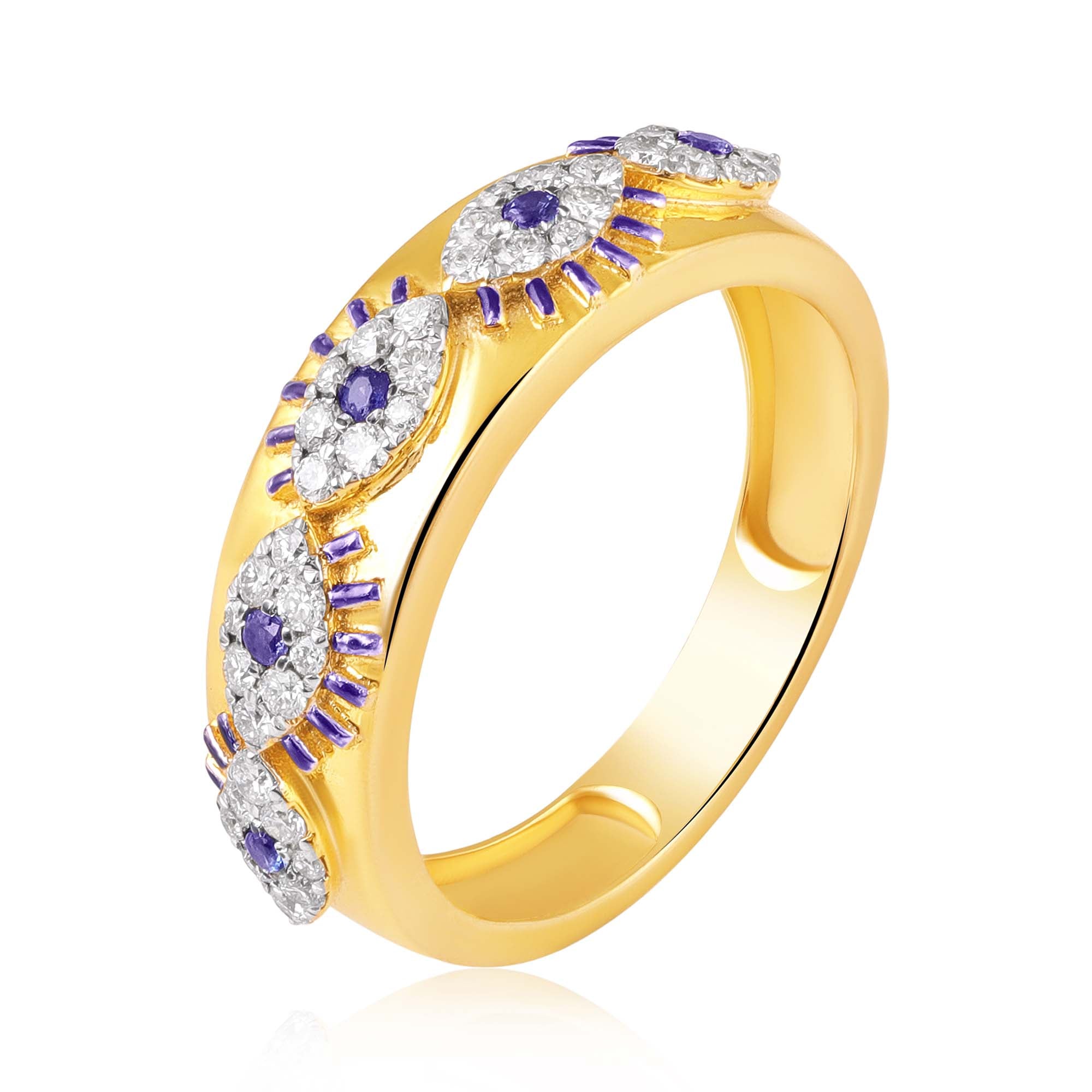 Fortune Gold Natural Diamond Band