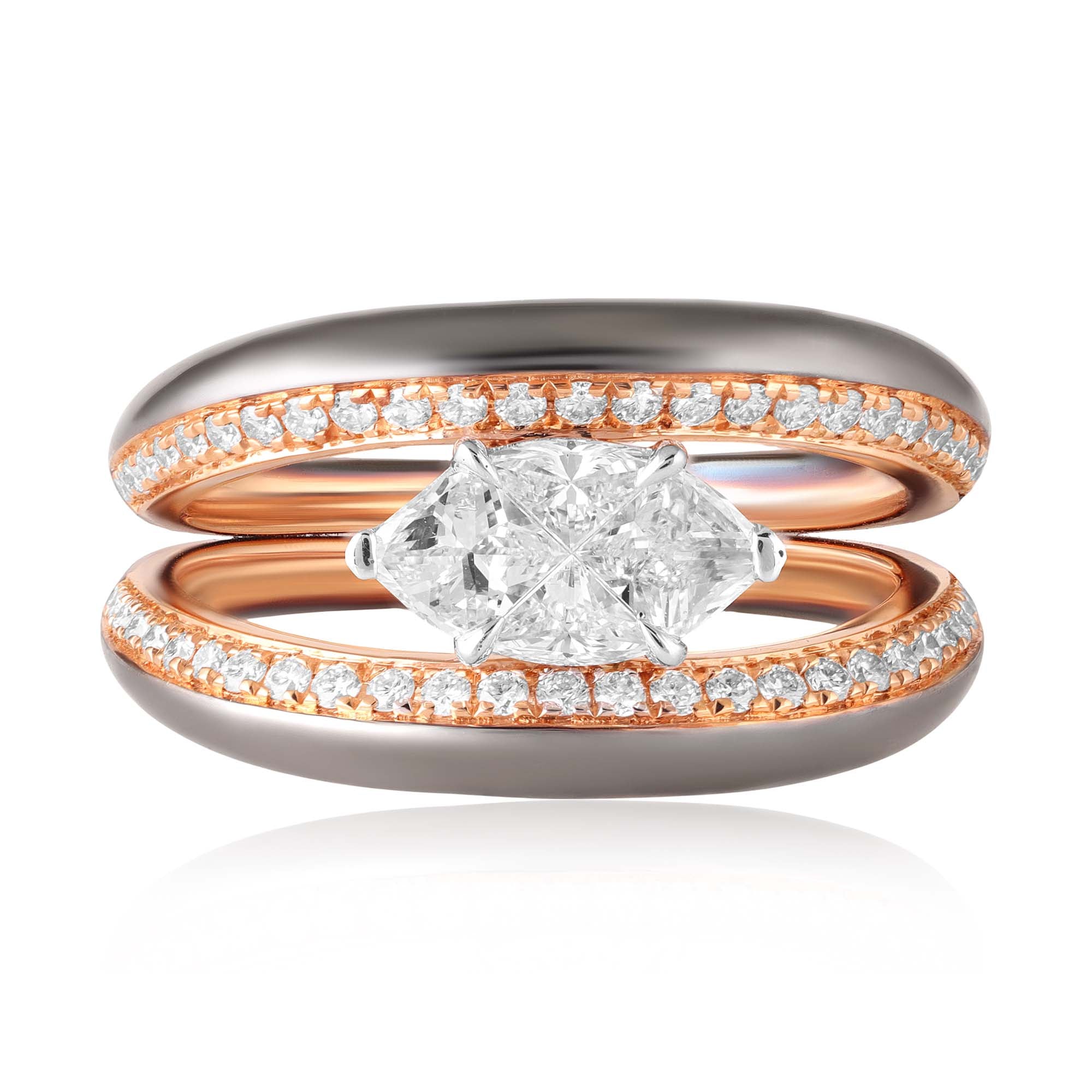 Marquise Eclipse Diamond Ring