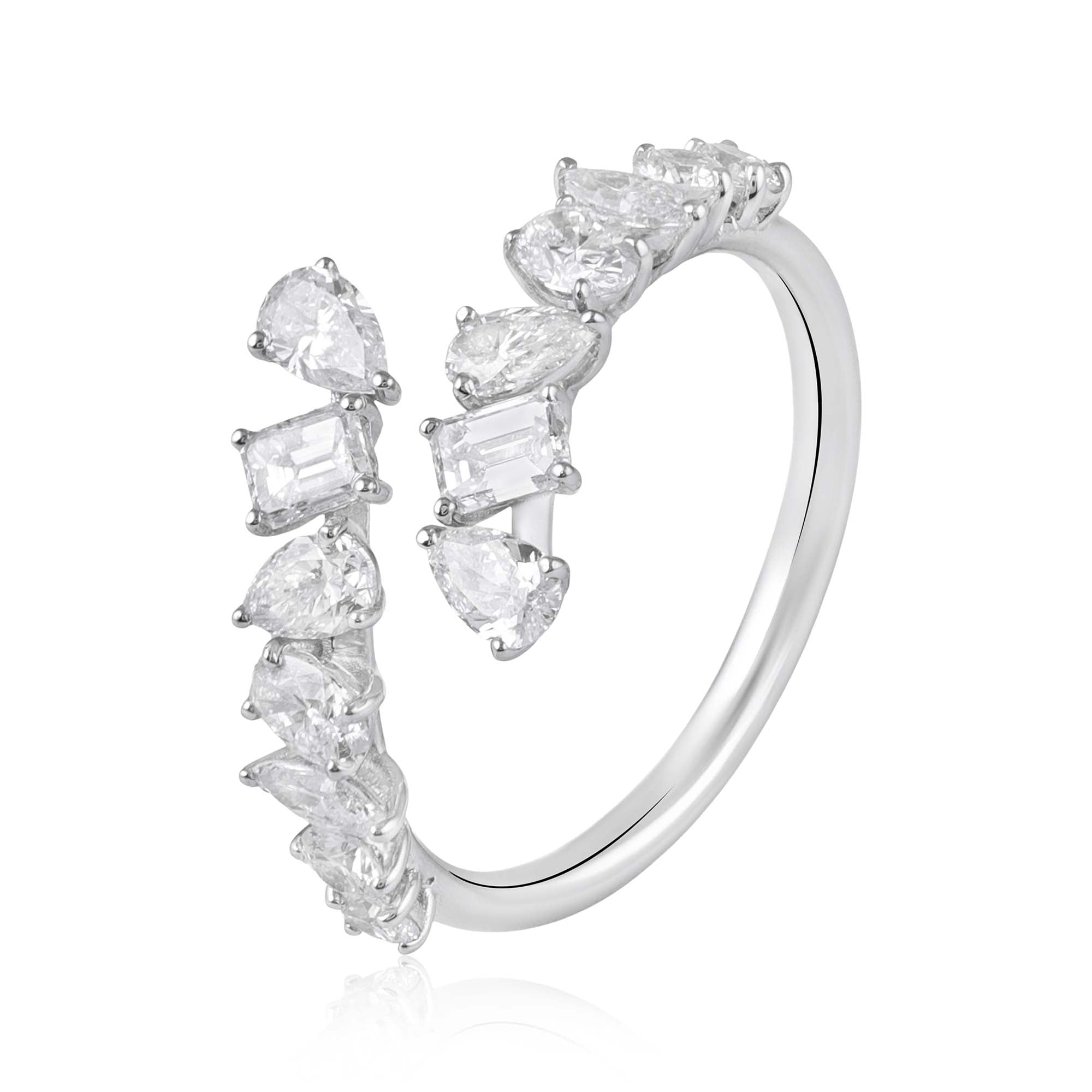 Fancy Cut Natural Diamond Stellar Ring
