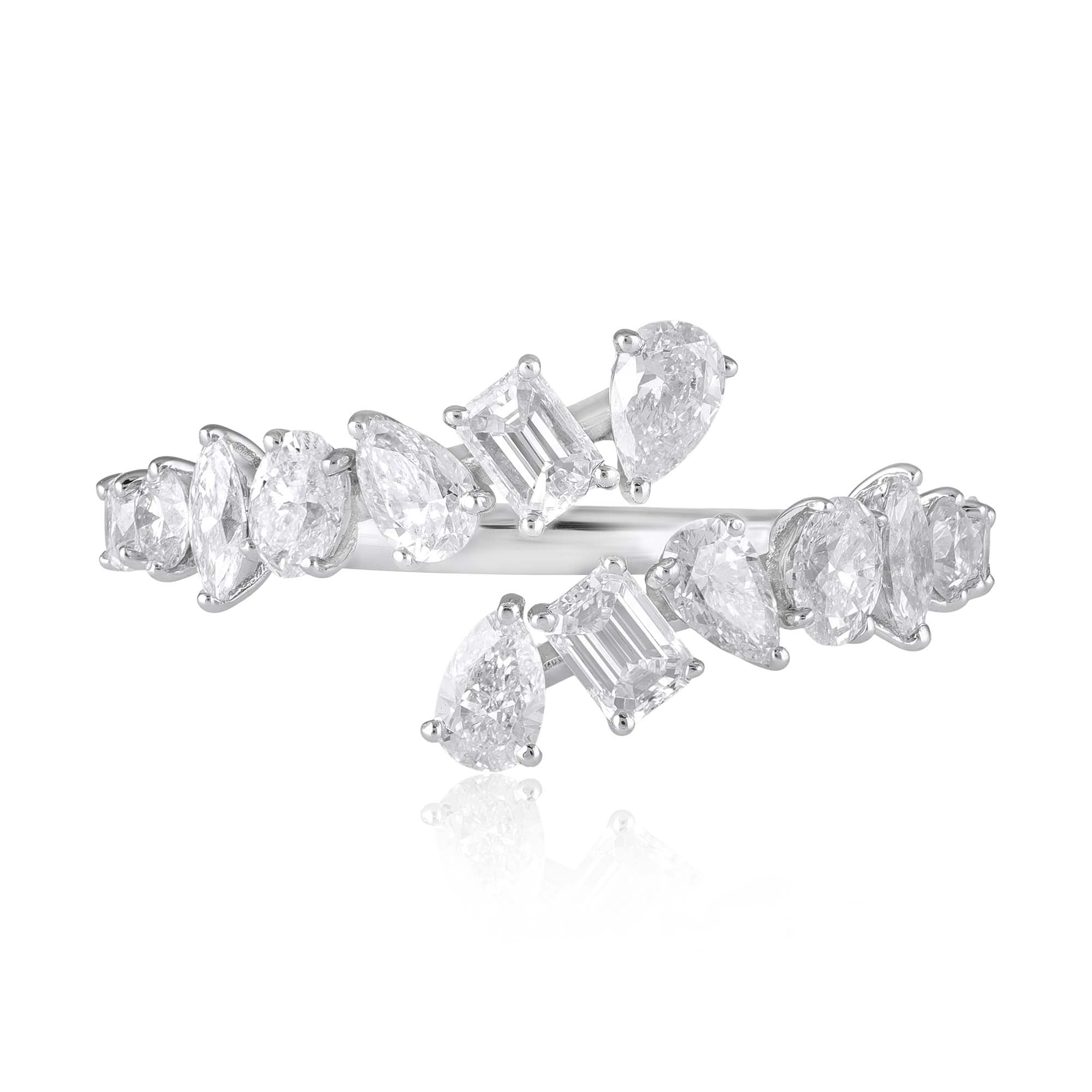 Fancy Cut Natural Diamond Stellar Ring