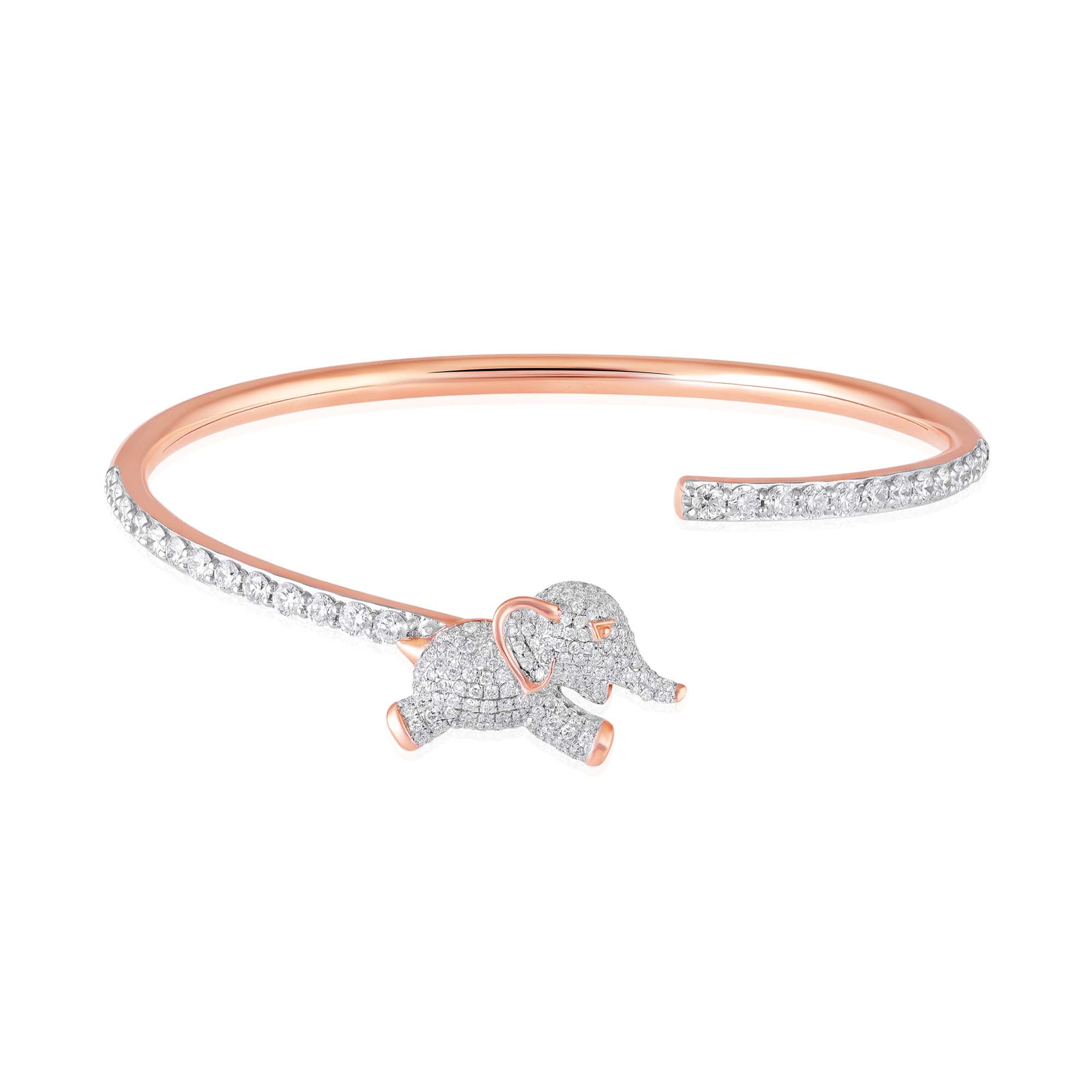Rose Gold Mini Gaja Cuff Bracelet