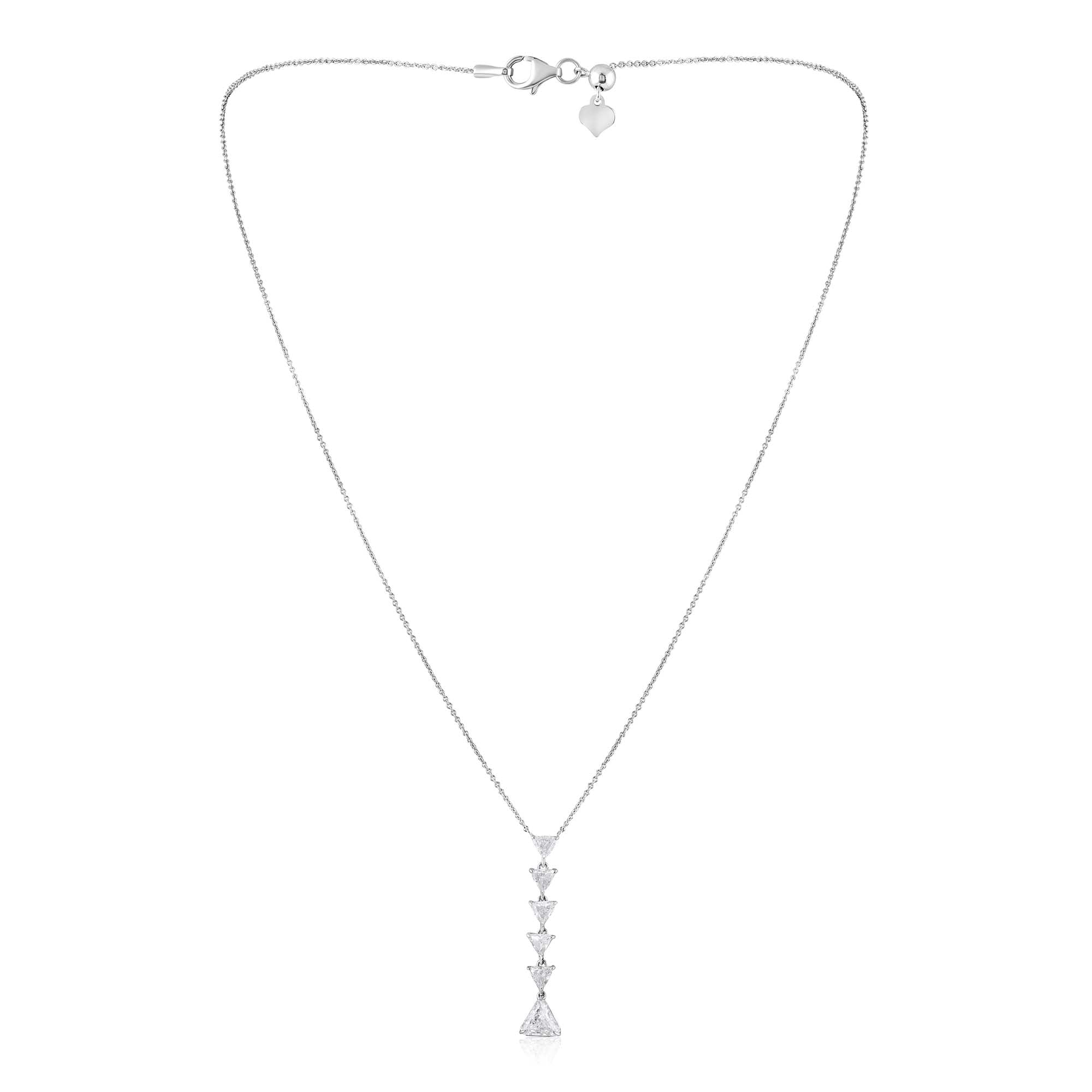 Trillion Lariat Diamond Necklace