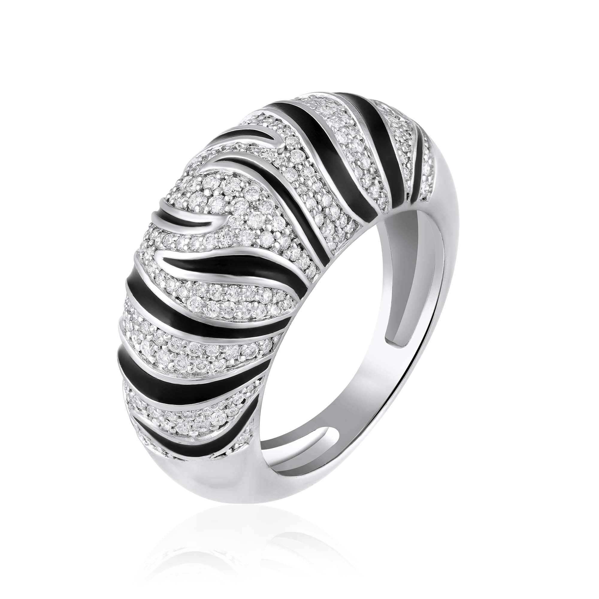 Wild Stripe Natural Diamond Ring