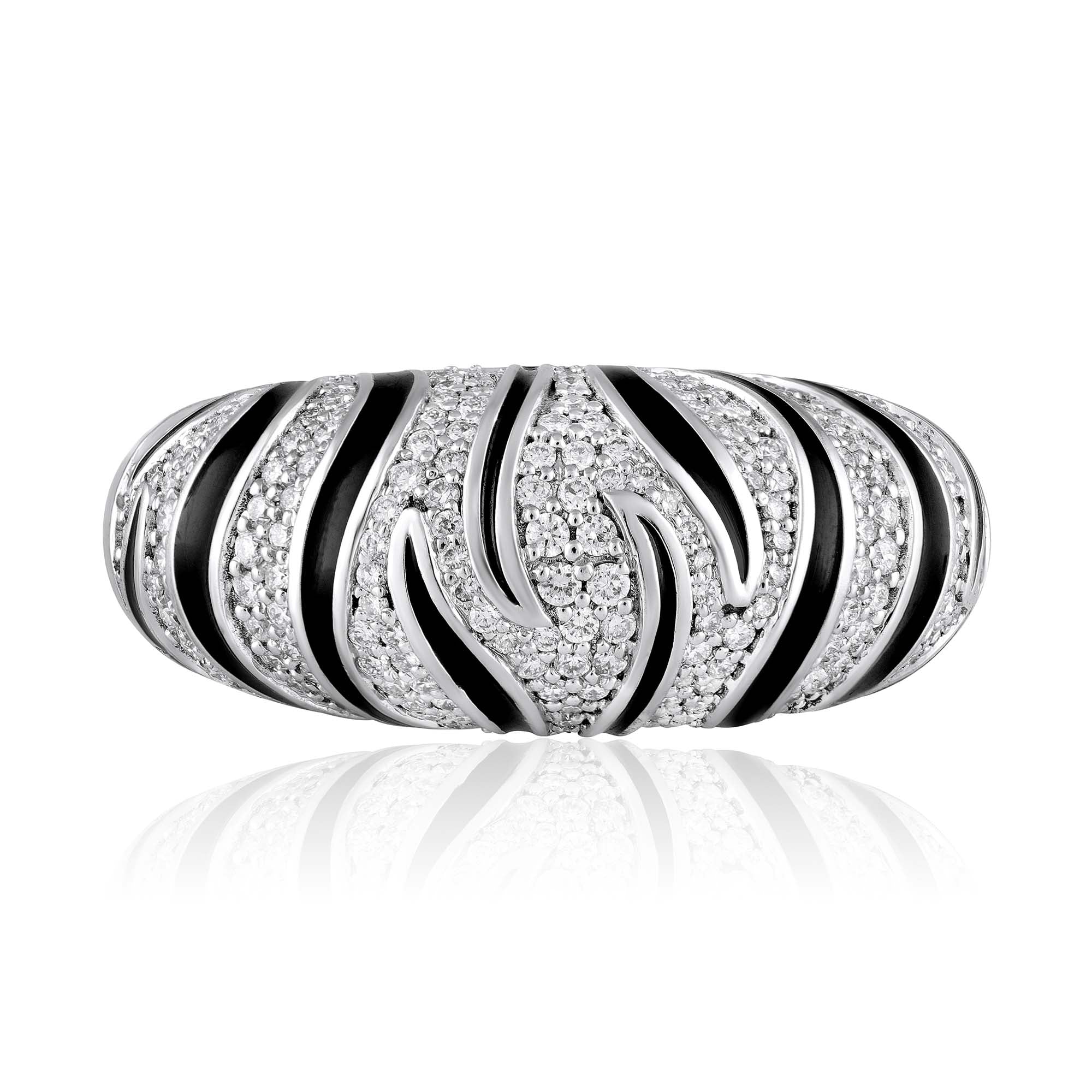 Wild Stripe Natural Diamond Ring