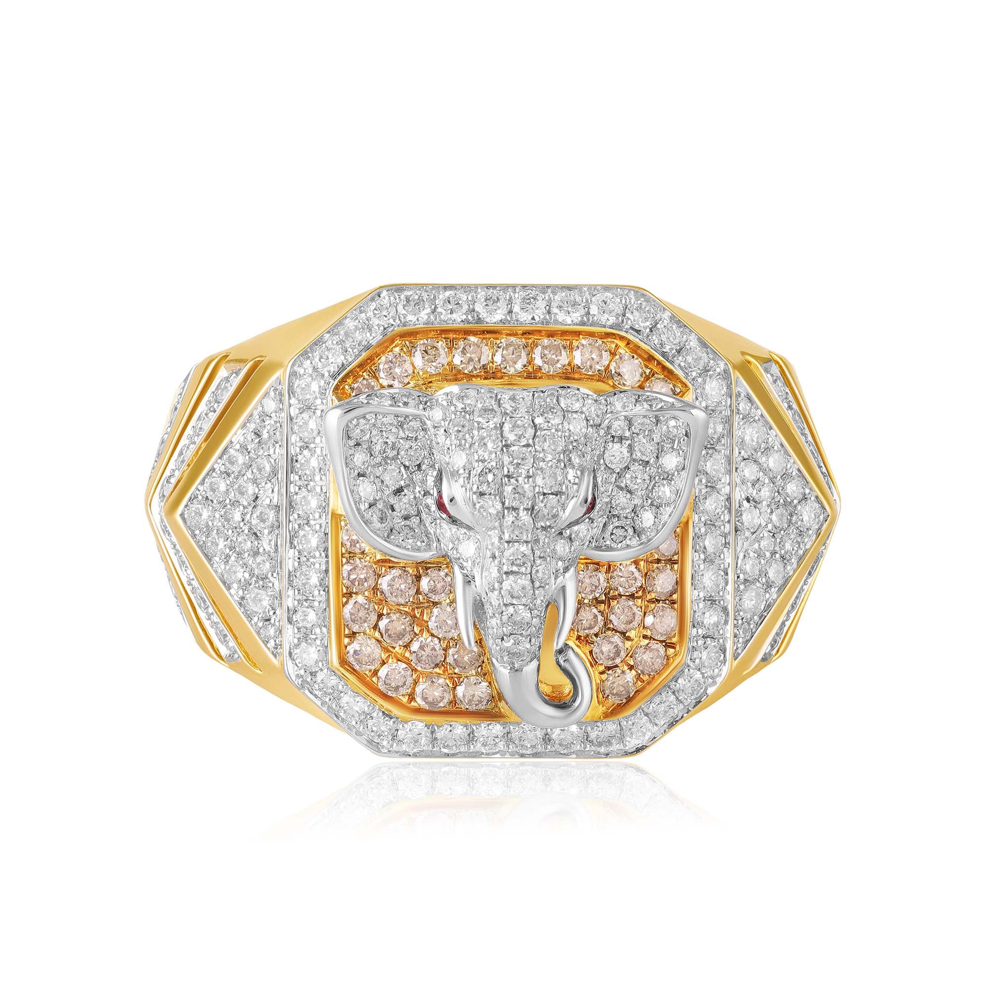 Golden Grace Diamond Unisex Ring