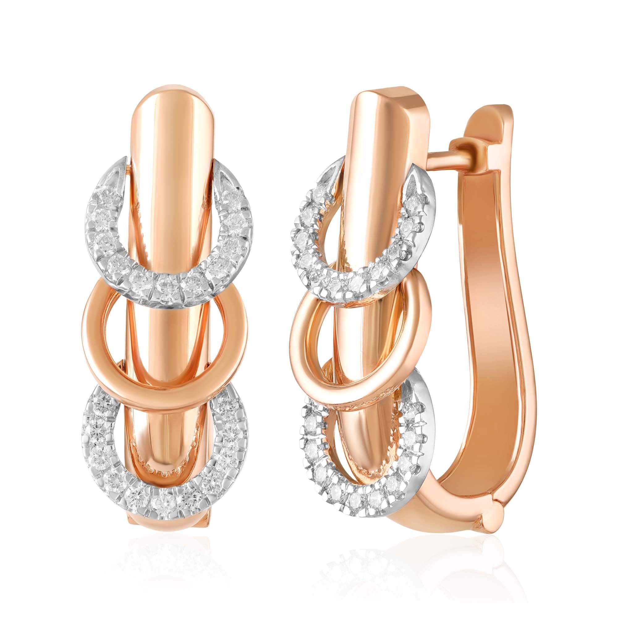 Trinity Link Natural Diamond Drops