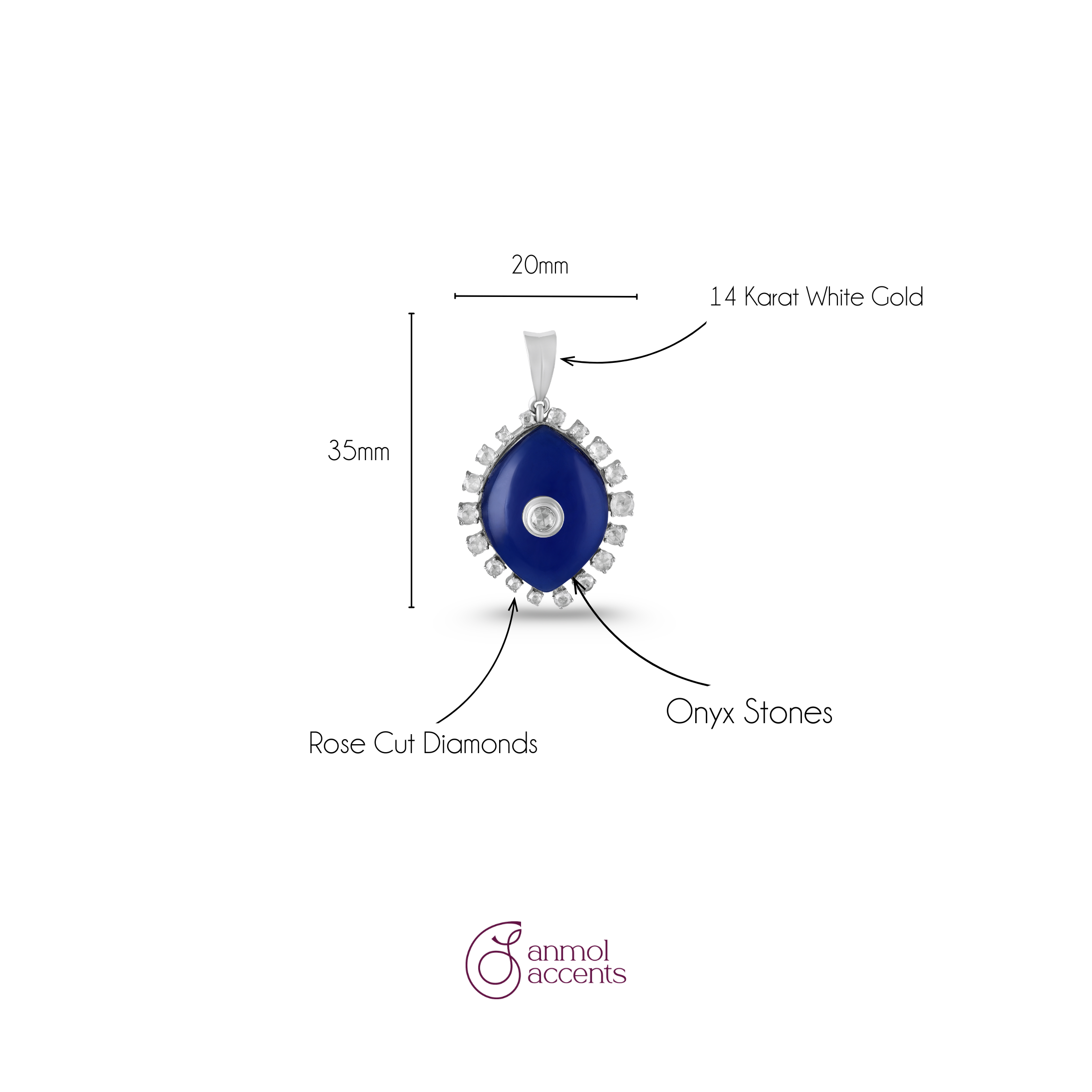 Evil-ution Natural Diamond Pendant