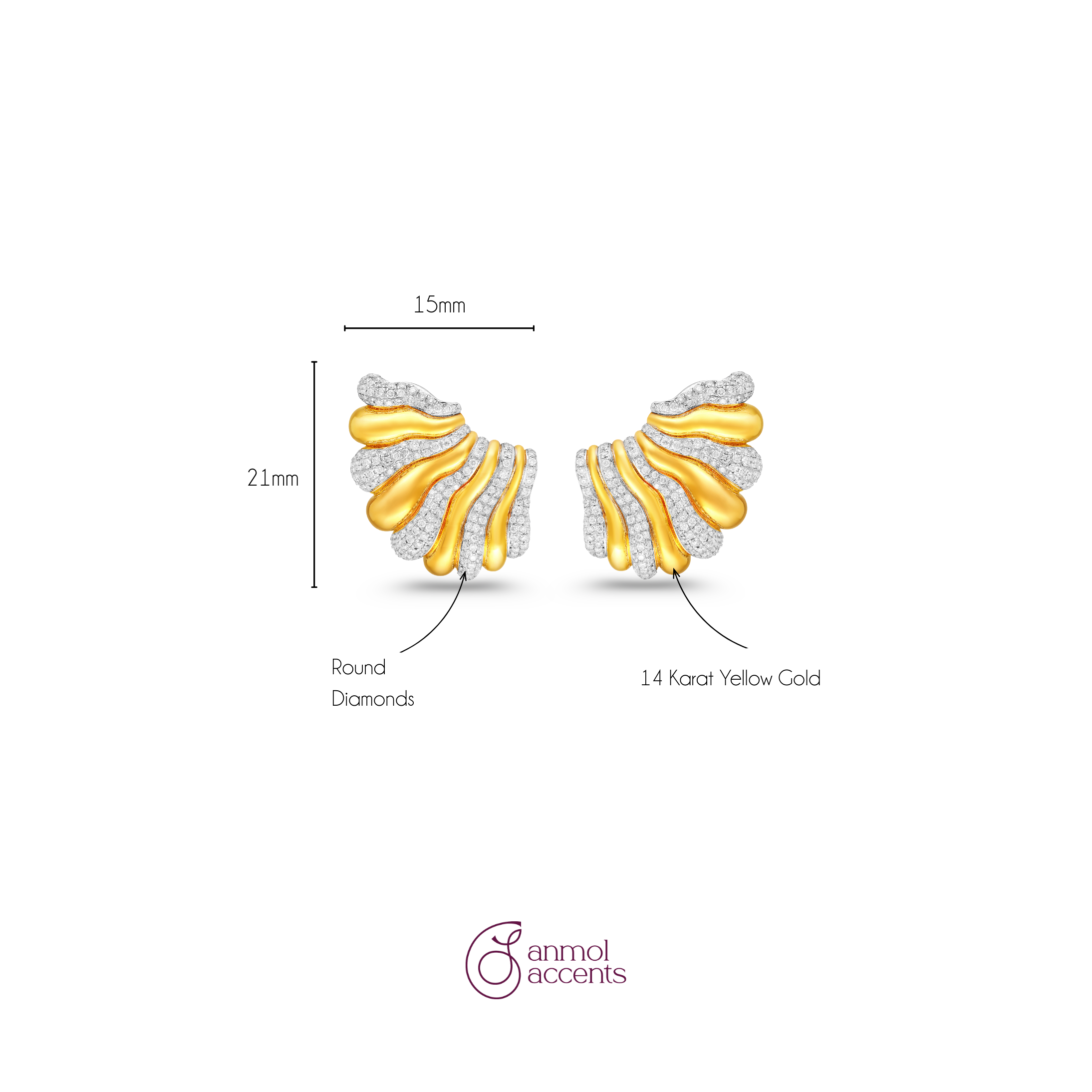 Signature Sass Natural Diamond Earcuff