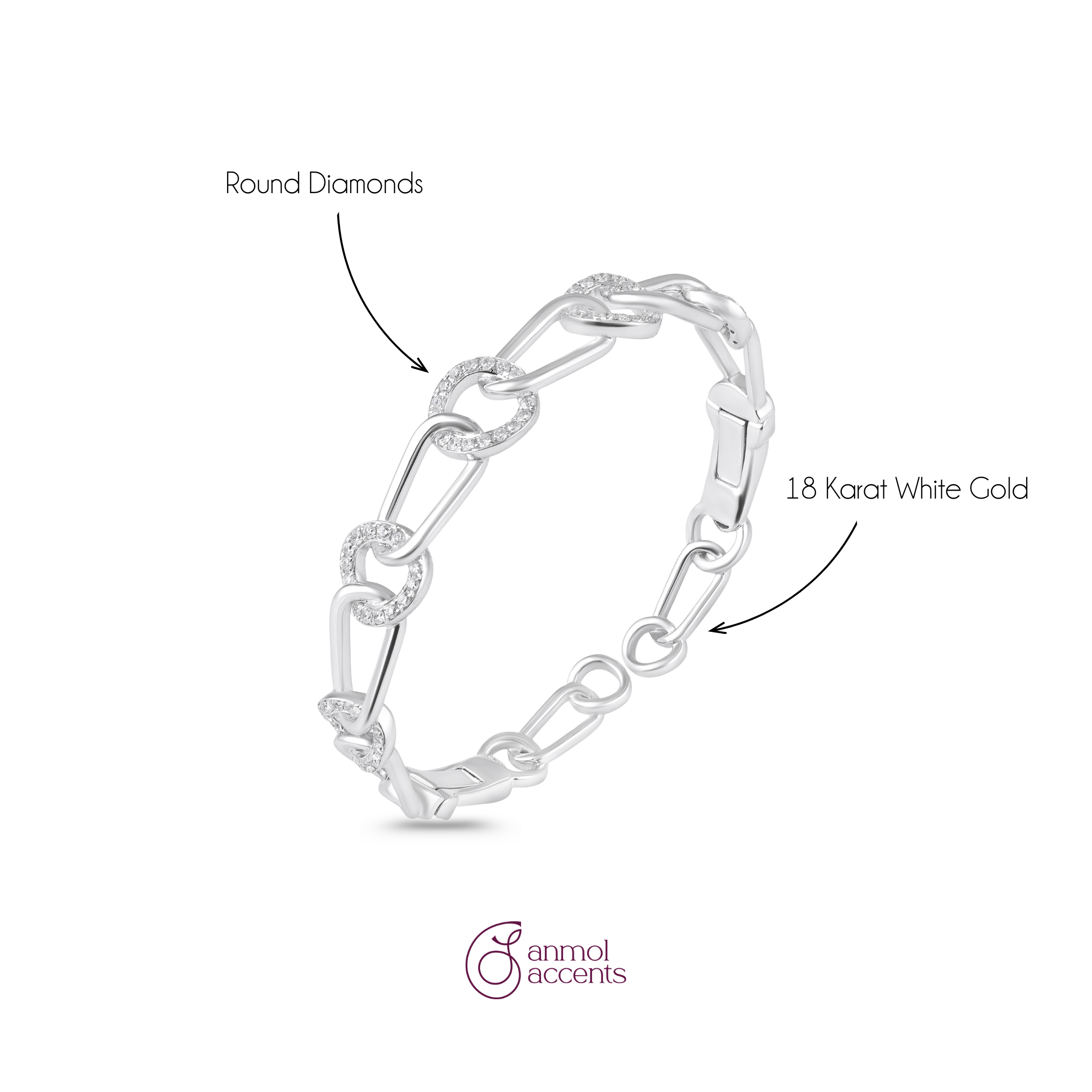 Marquessa Link Diamond Bracelet