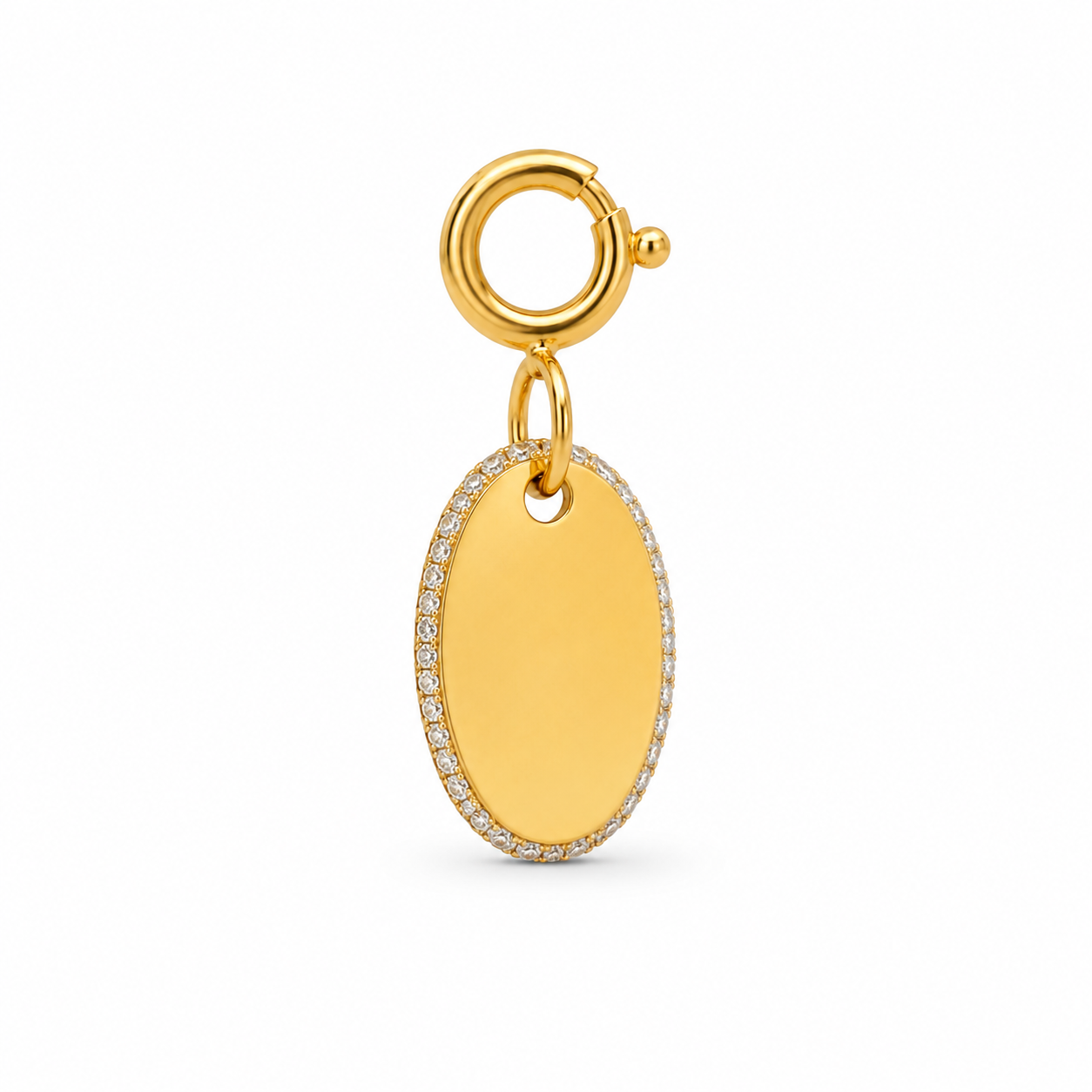 The Oval Diamond Halo Accent