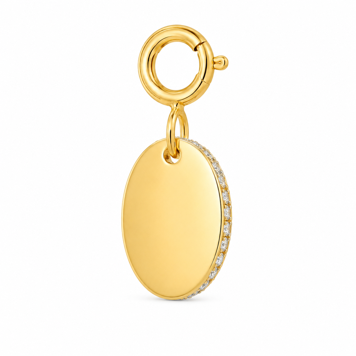 The Oval Diamond Halo Accent