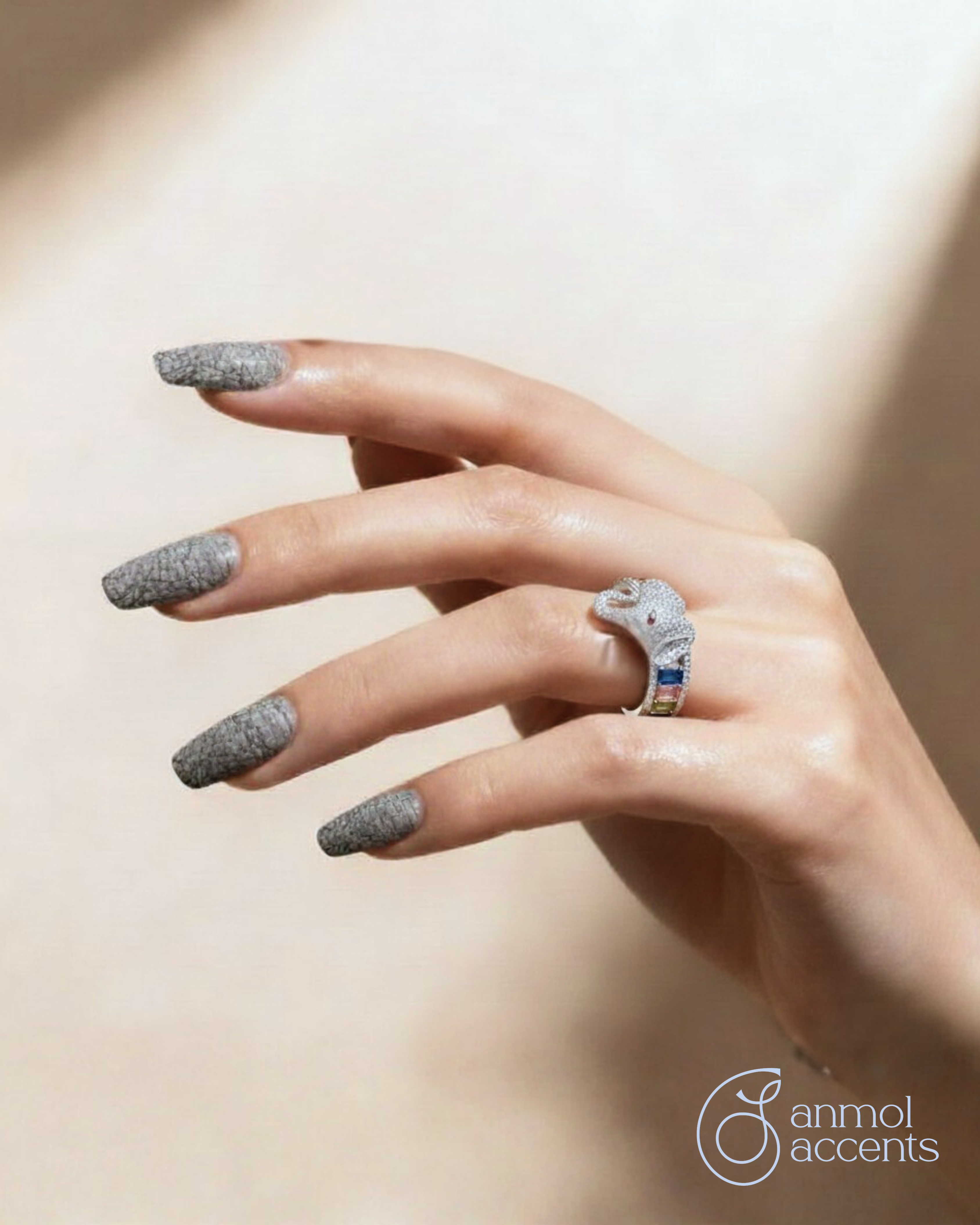 Navratna Wisdom Gaja Unisex Ring