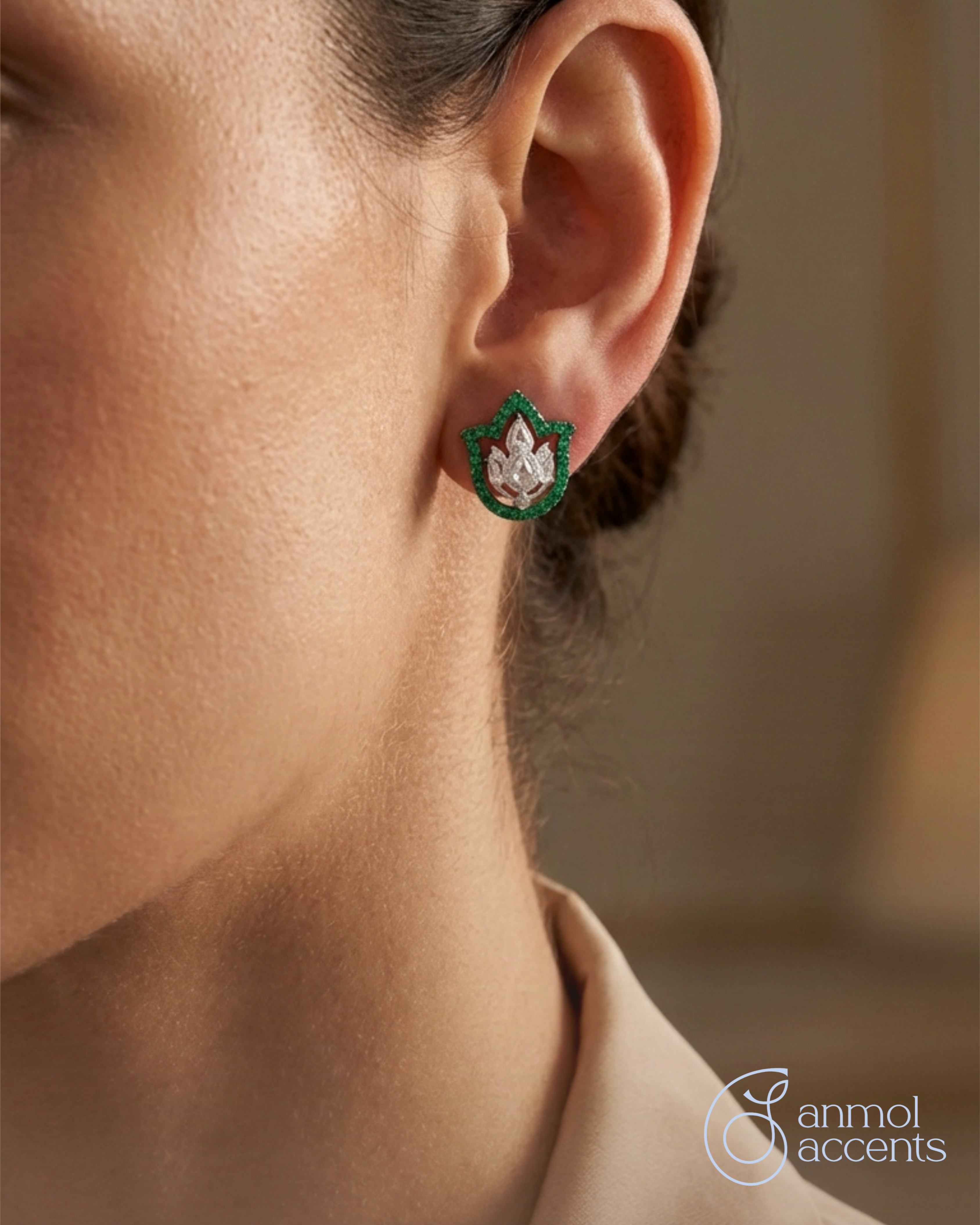 Emerald Crest Natural Diamond Studs