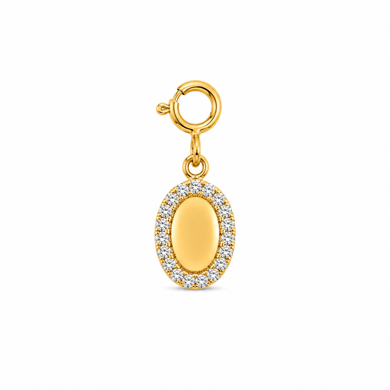 The Oval Diamond Frame Accent