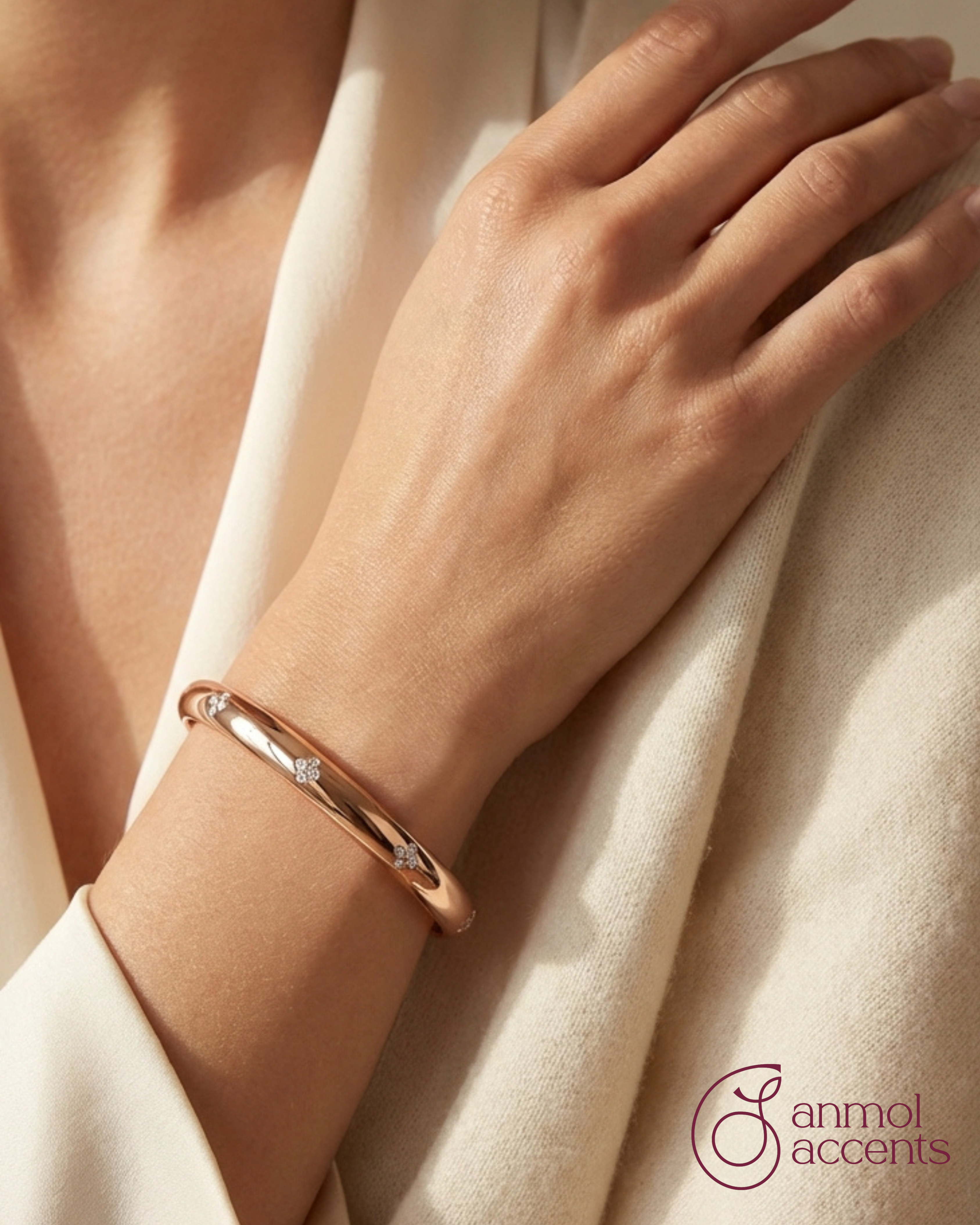 Rosé Eternity Bangle