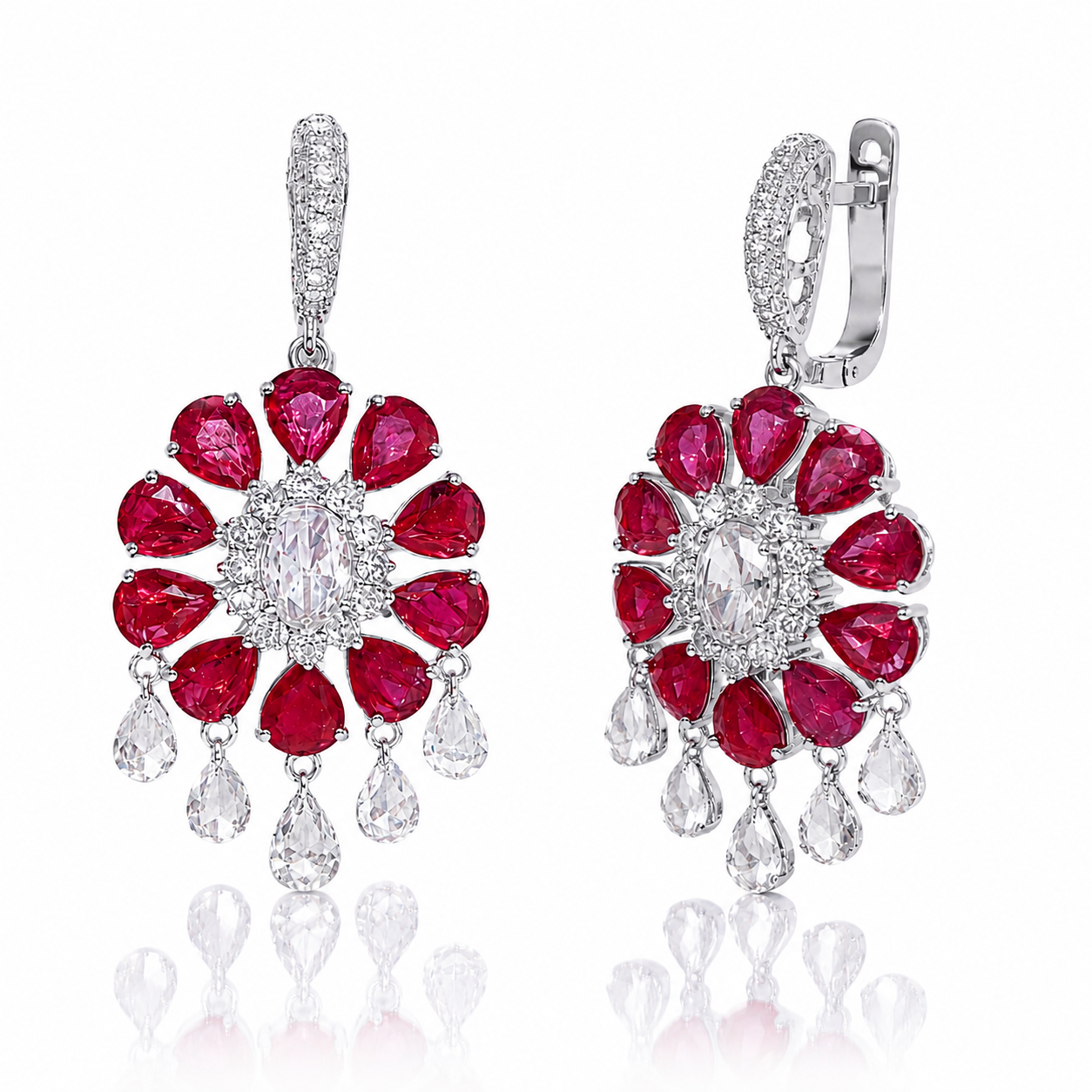 Summer Crush Ruby Earrings