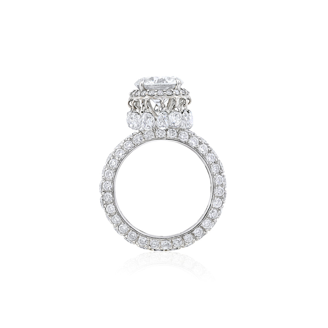 Classic Briolette Drop Ring