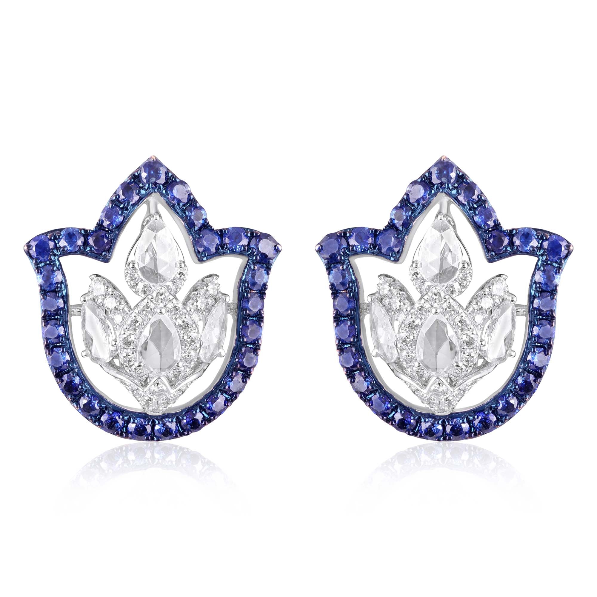 Sapphire Crest Natural Diamond Studs