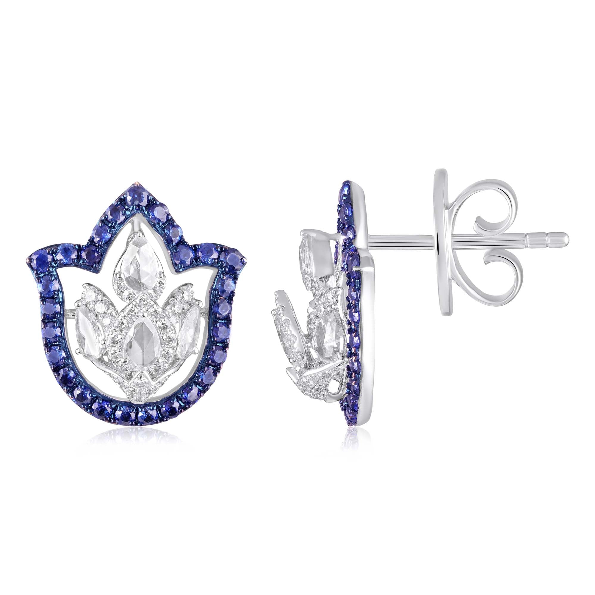 Sapphire Crest Natural Diamond Studs