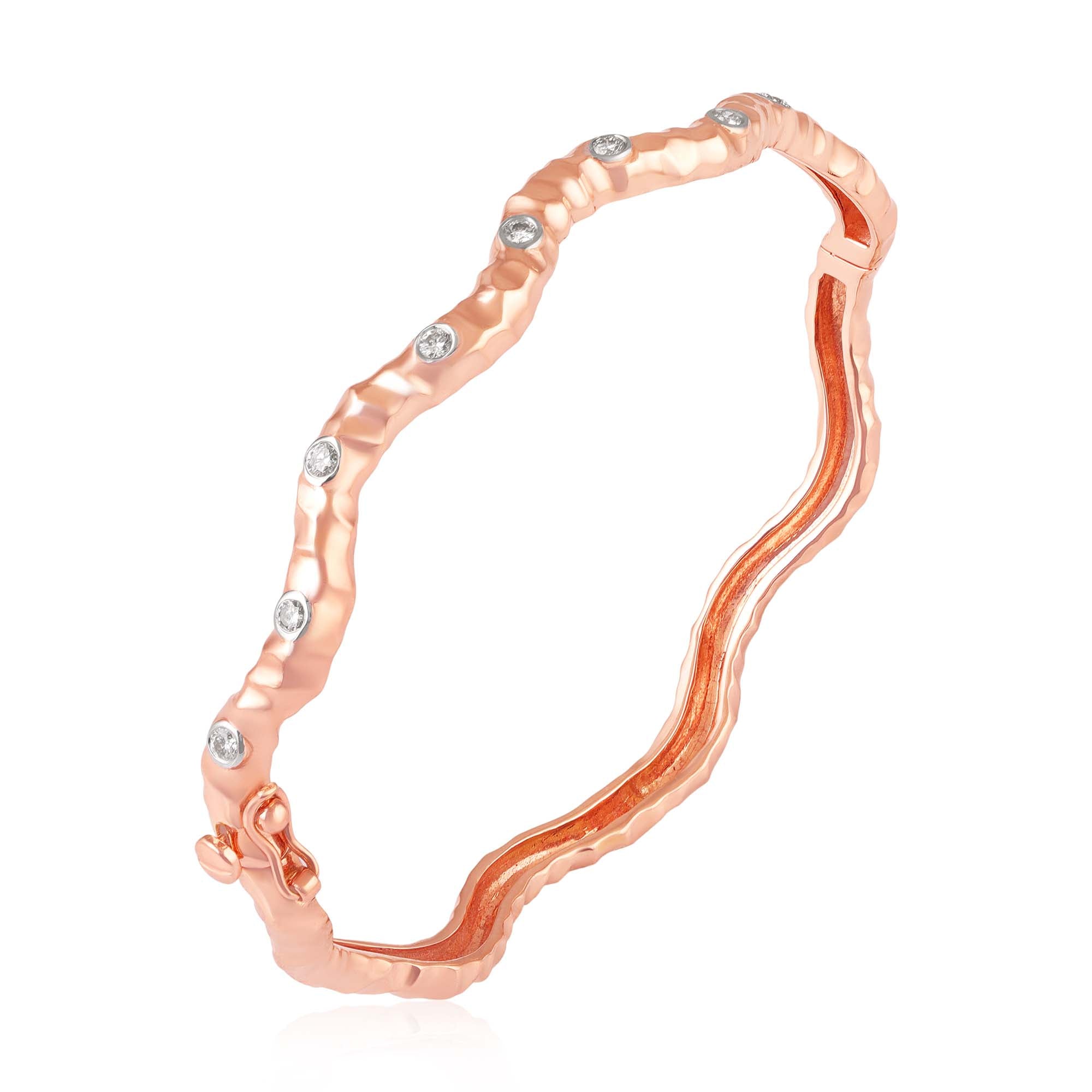 Signature Wave Rose Gold Bracelet
