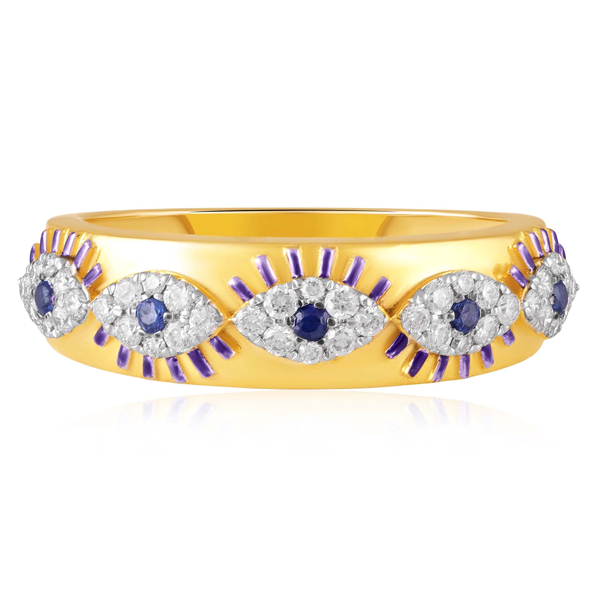 Fortune Gold Natural Diamond Band