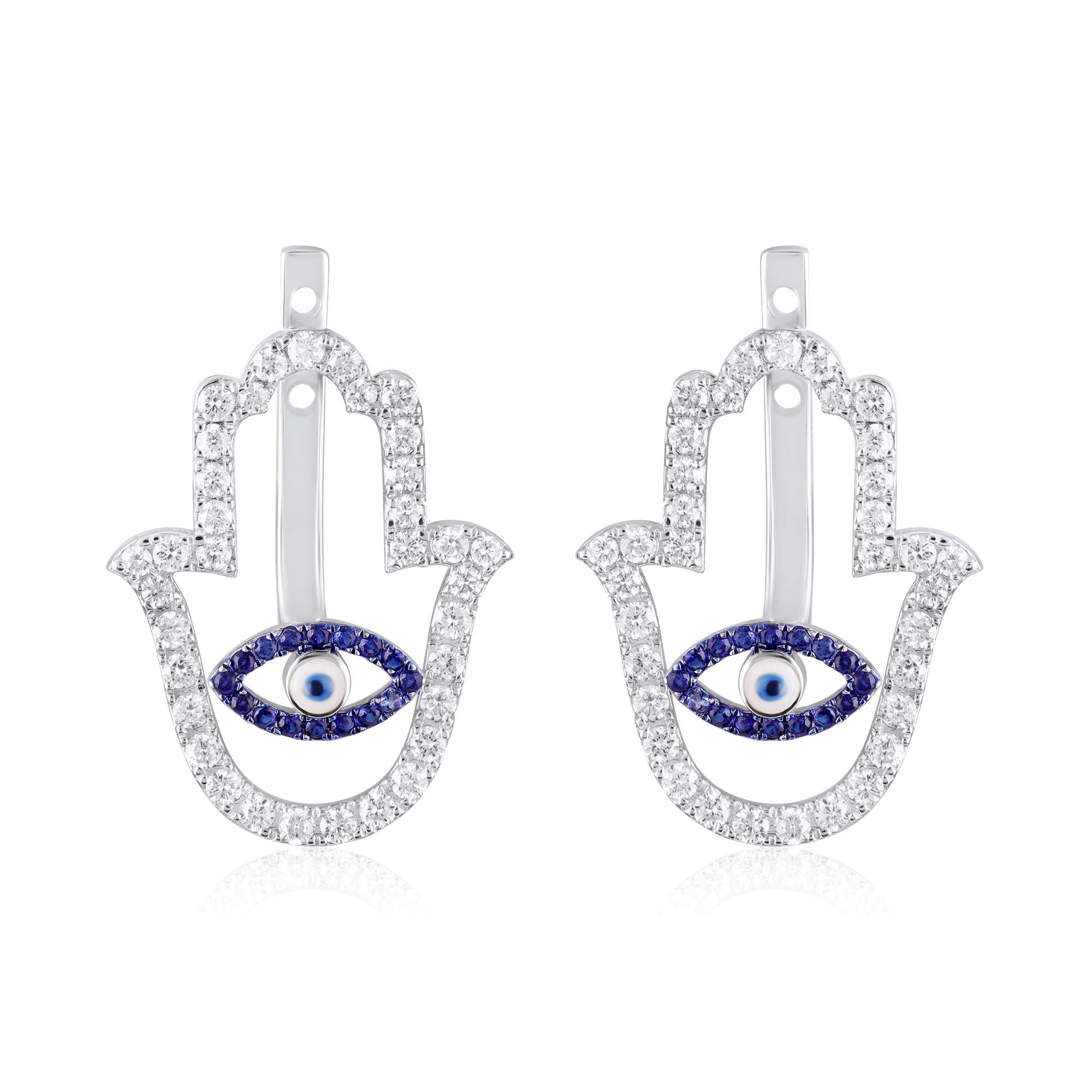 Hamsa Natural Diamond Detachable Drops