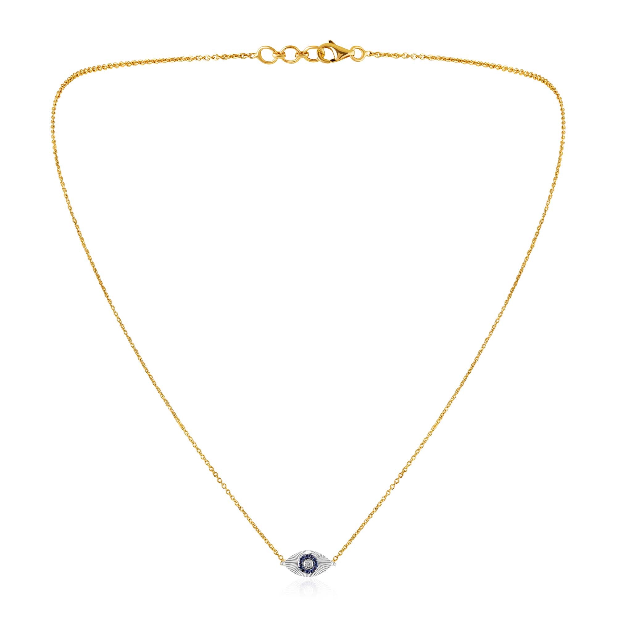 Eyeconic Sapphire Pendant Chain