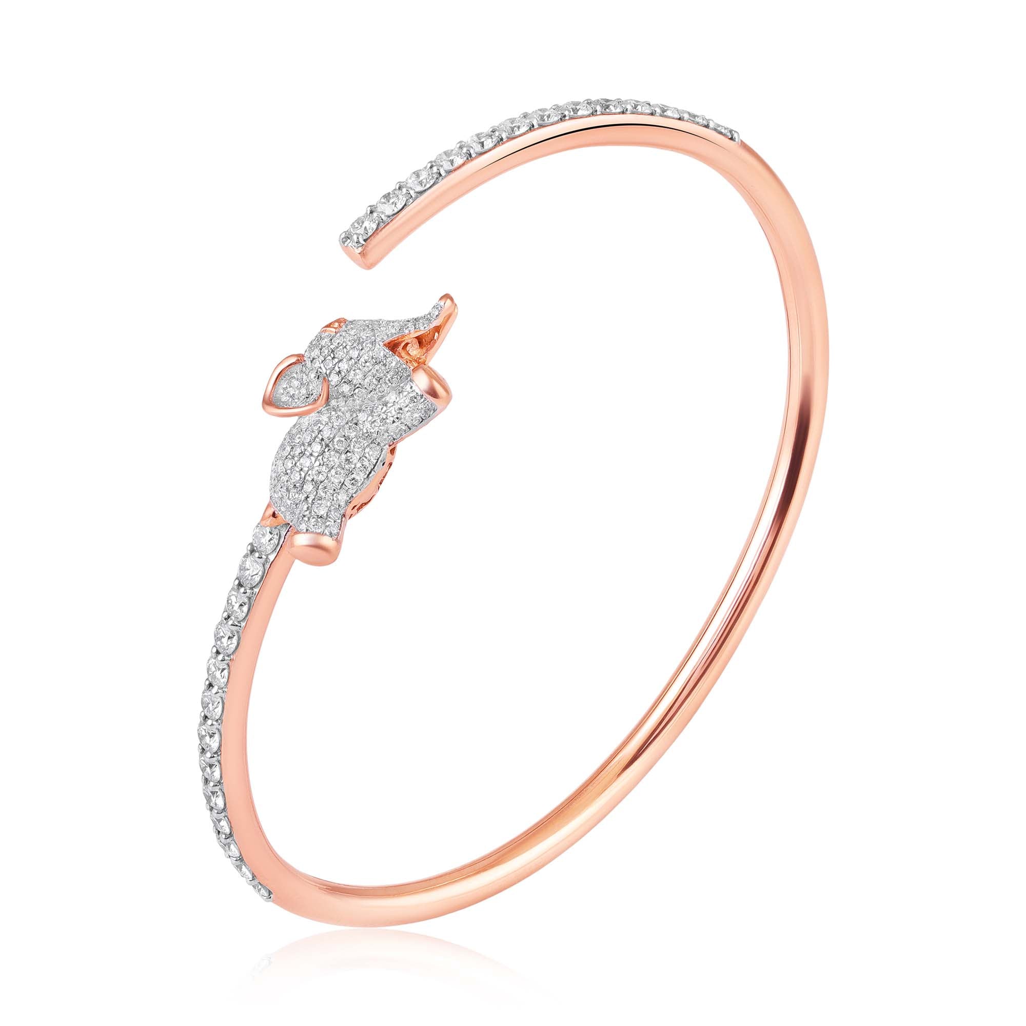 Rose Gold Mini Gaja Cuff Bracelet