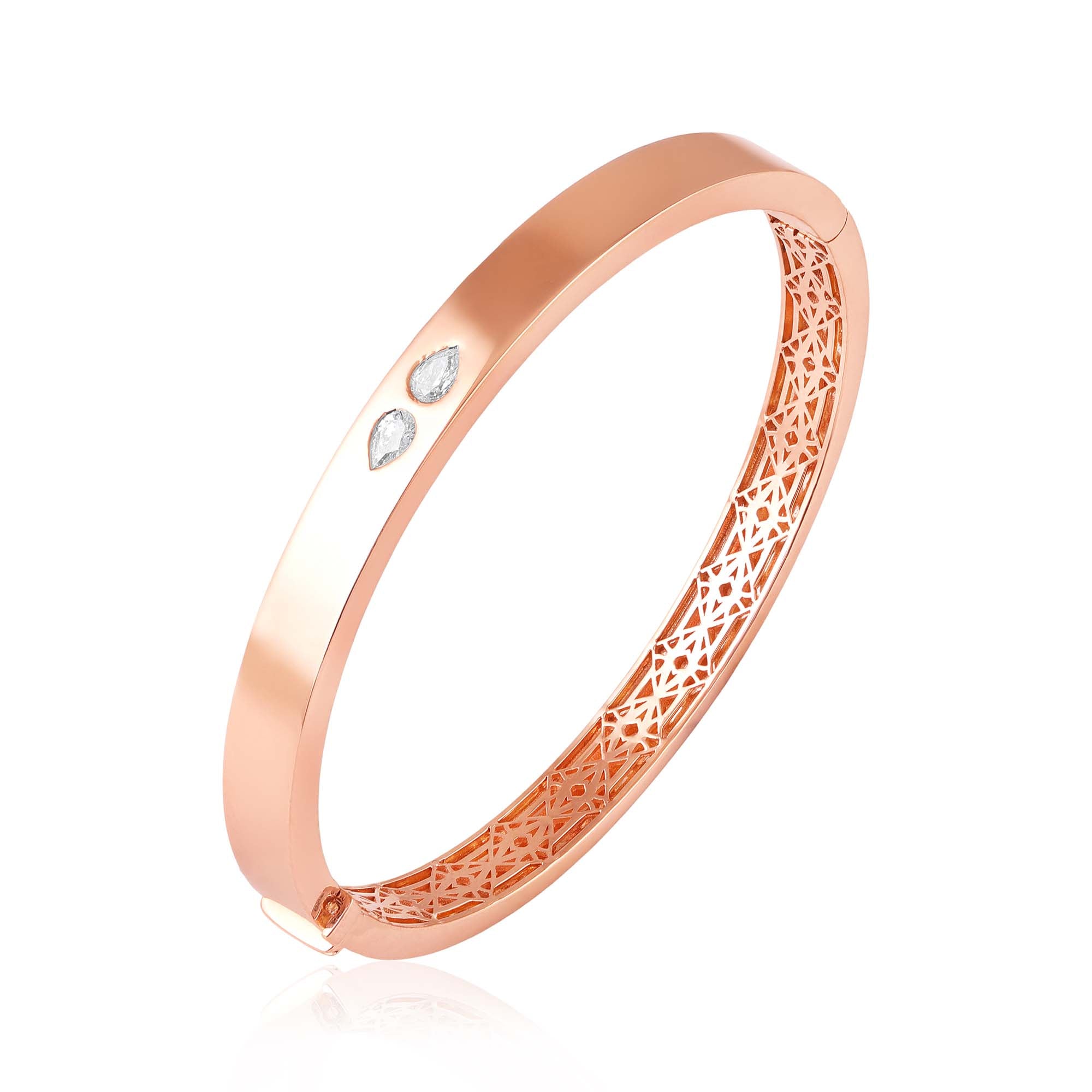 Rosy Comet Bangle Bracelet