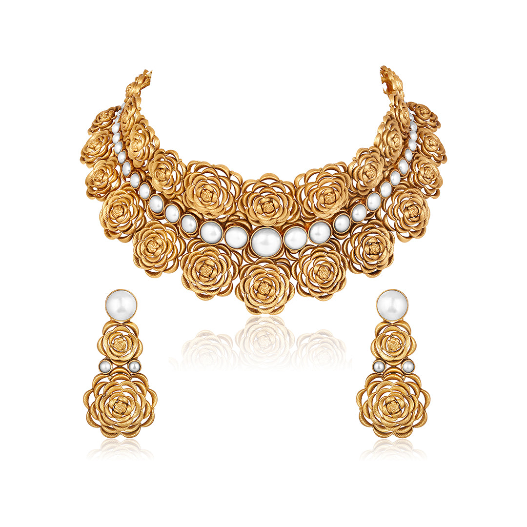 Heritage Rose-Cut Pearl Choker