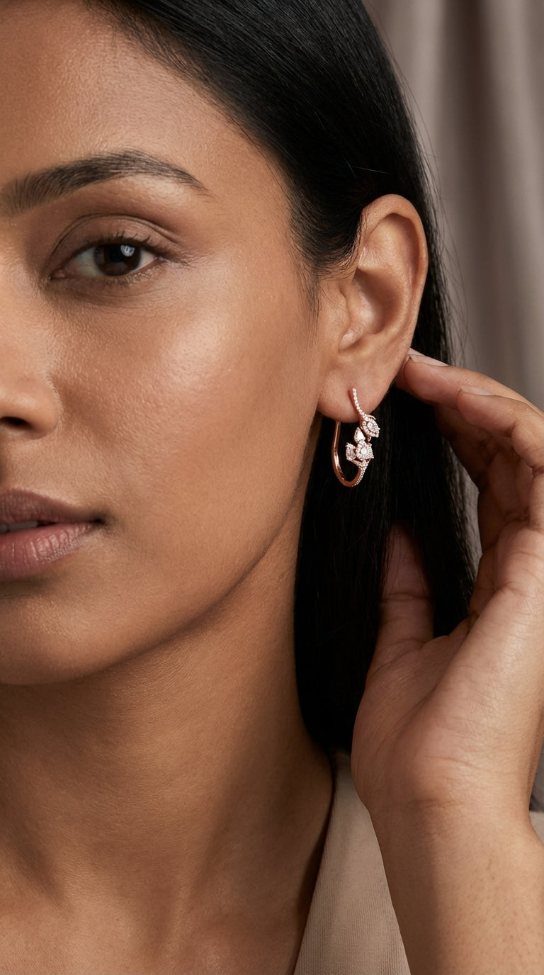 Morning Dew Natural Diamond Earrings