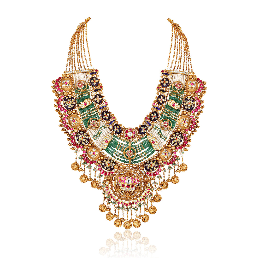 Jadau Navratna Bridal Necklace