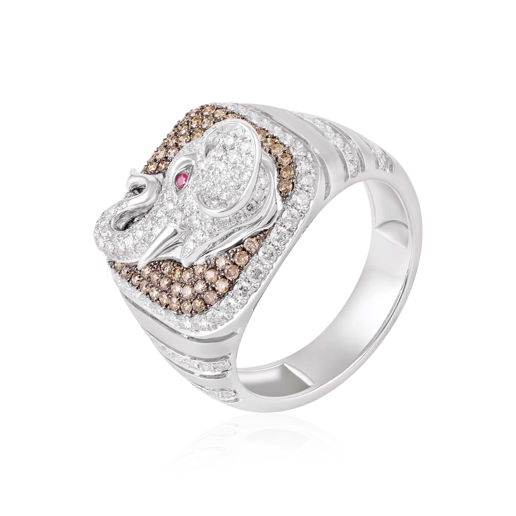 Mocha Tusker Diamond Ring