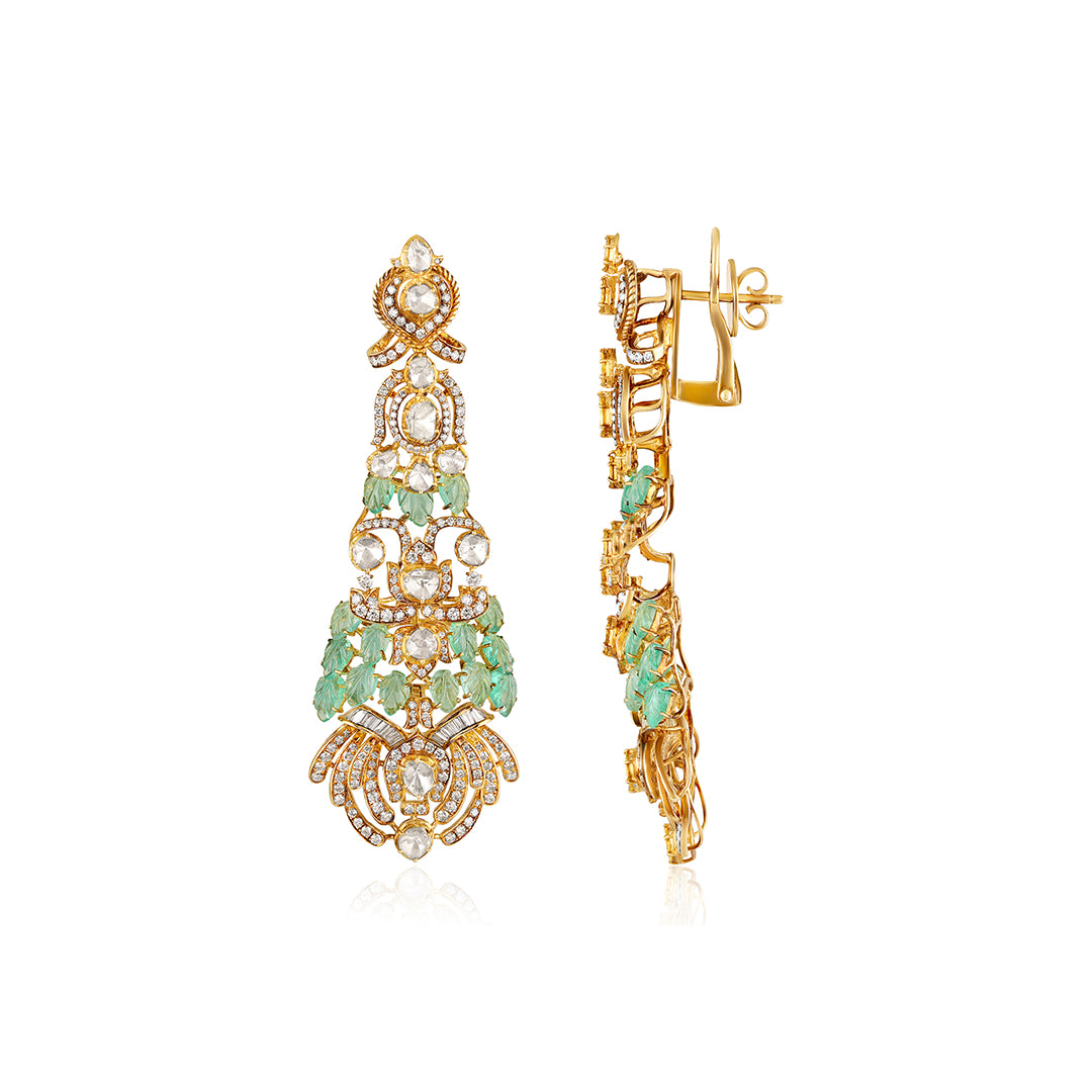 The Effortless Regal Uncut Diamond Necklace Set