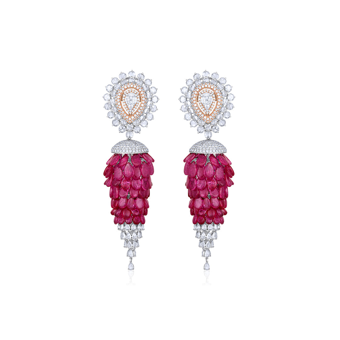 Ruby Long Earrings